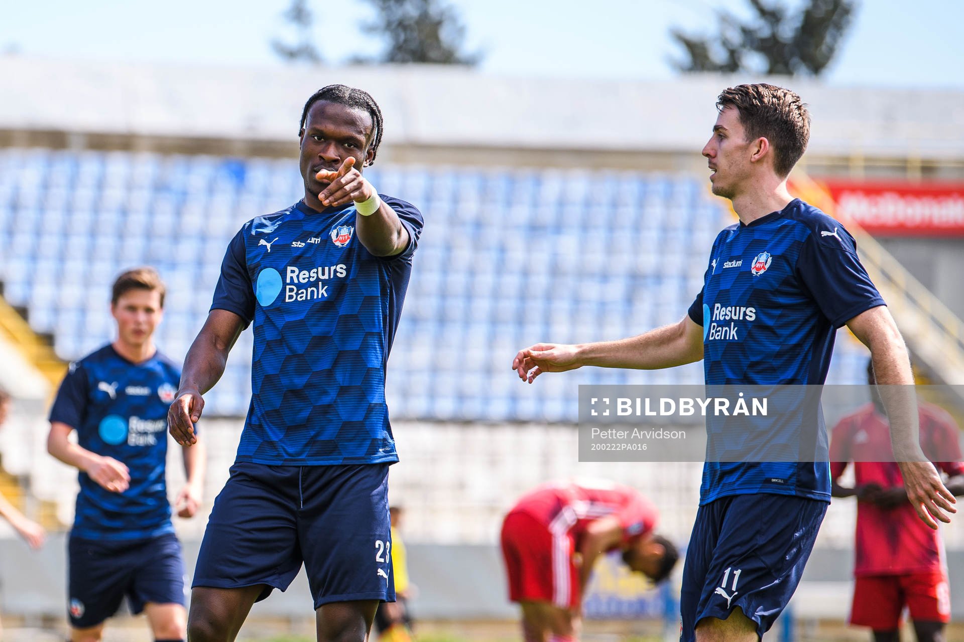 Helsingborgs Noel Mbo jublar