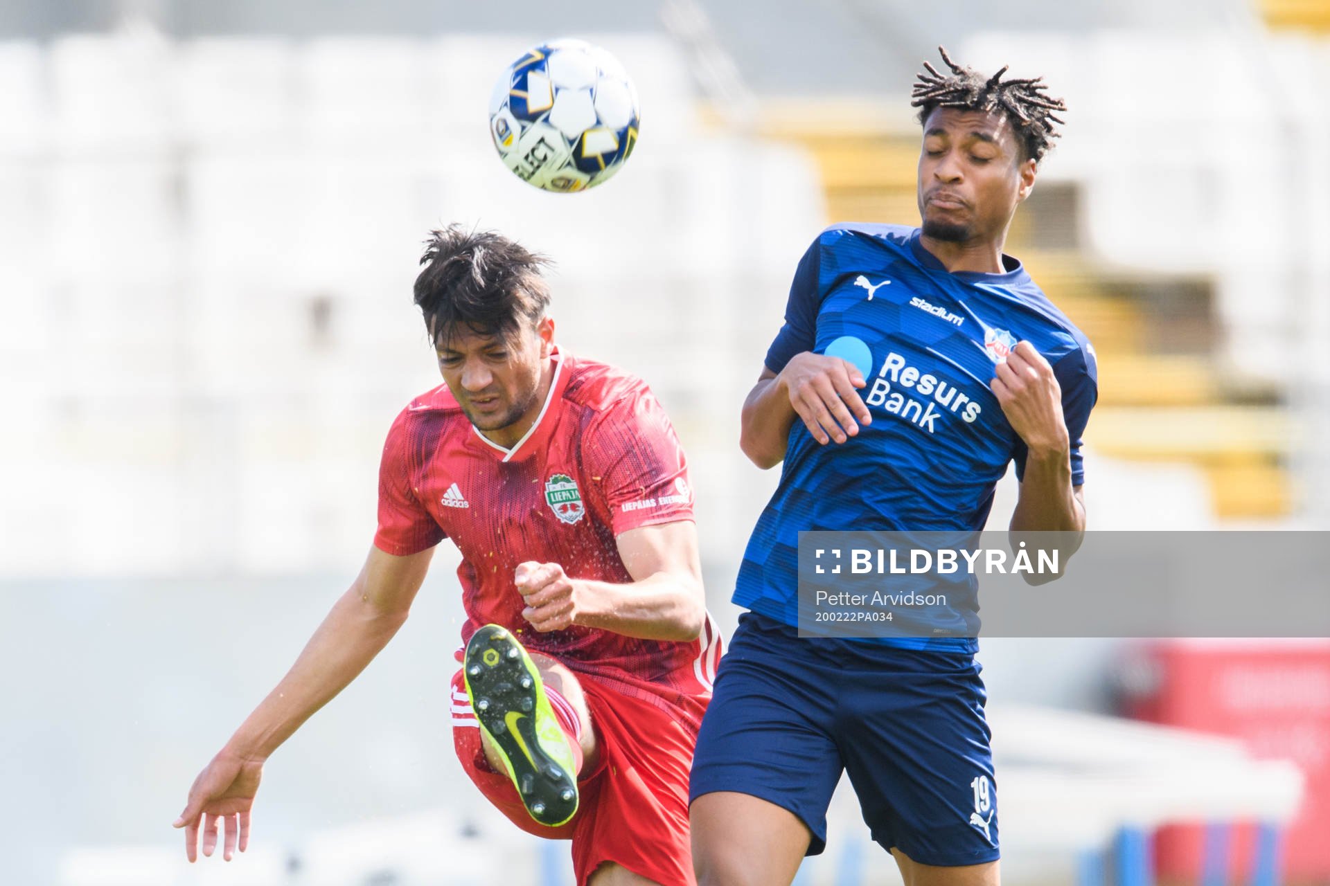 Liepajas Rami och Helsingborgs Joseph Ceesay