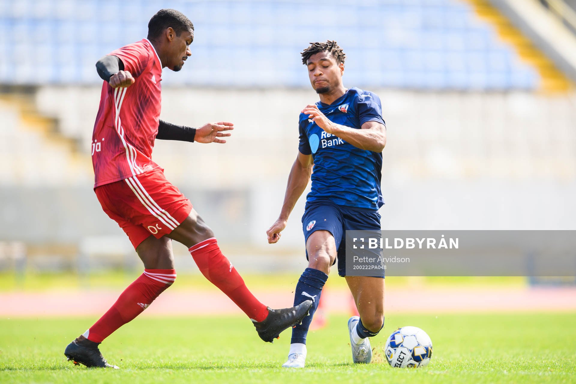 Liepajas Zwlevs och Helsingborgs Joseph Ceesay