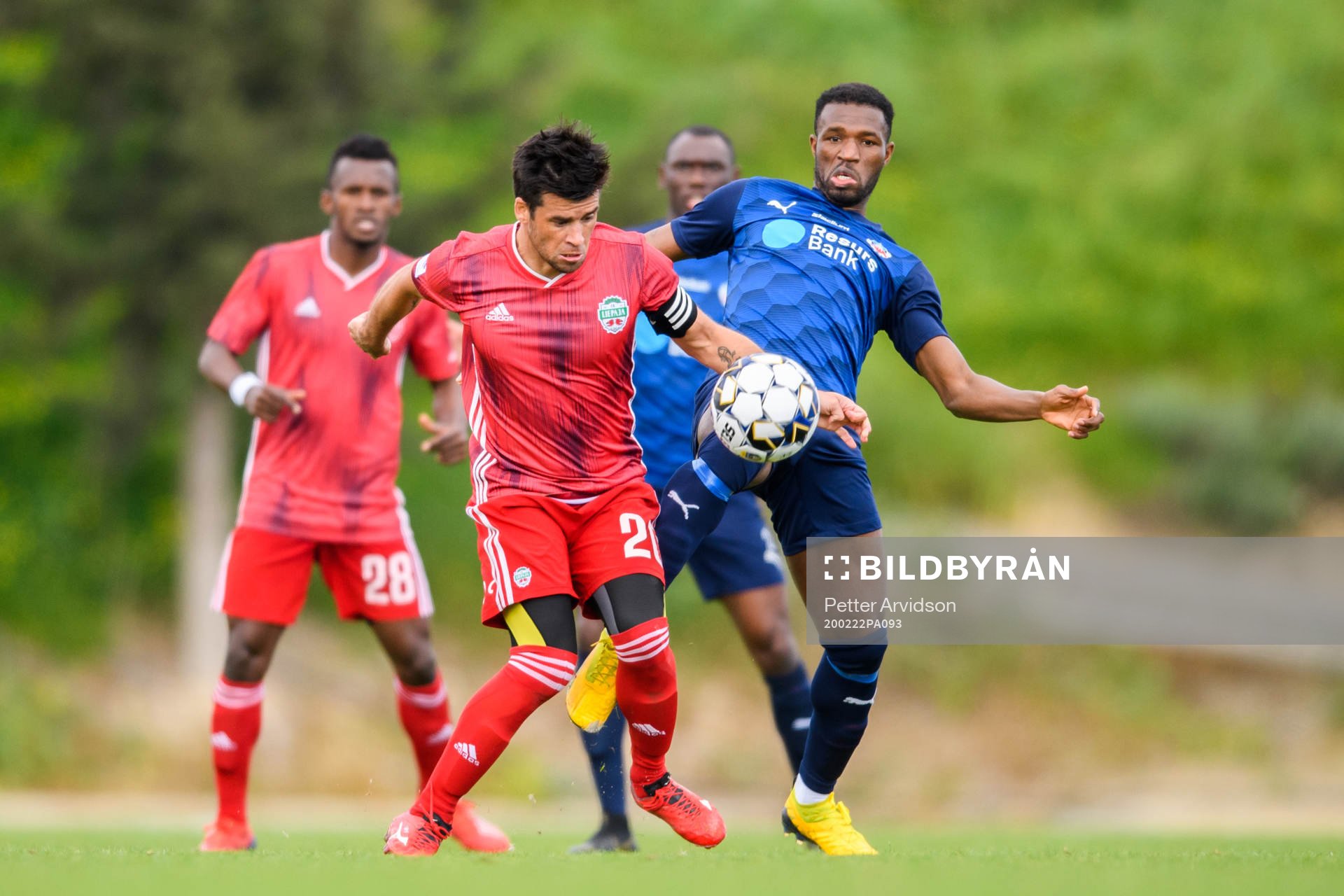 Helsingborgs Mohammed Abubakari och Liepajas Ola