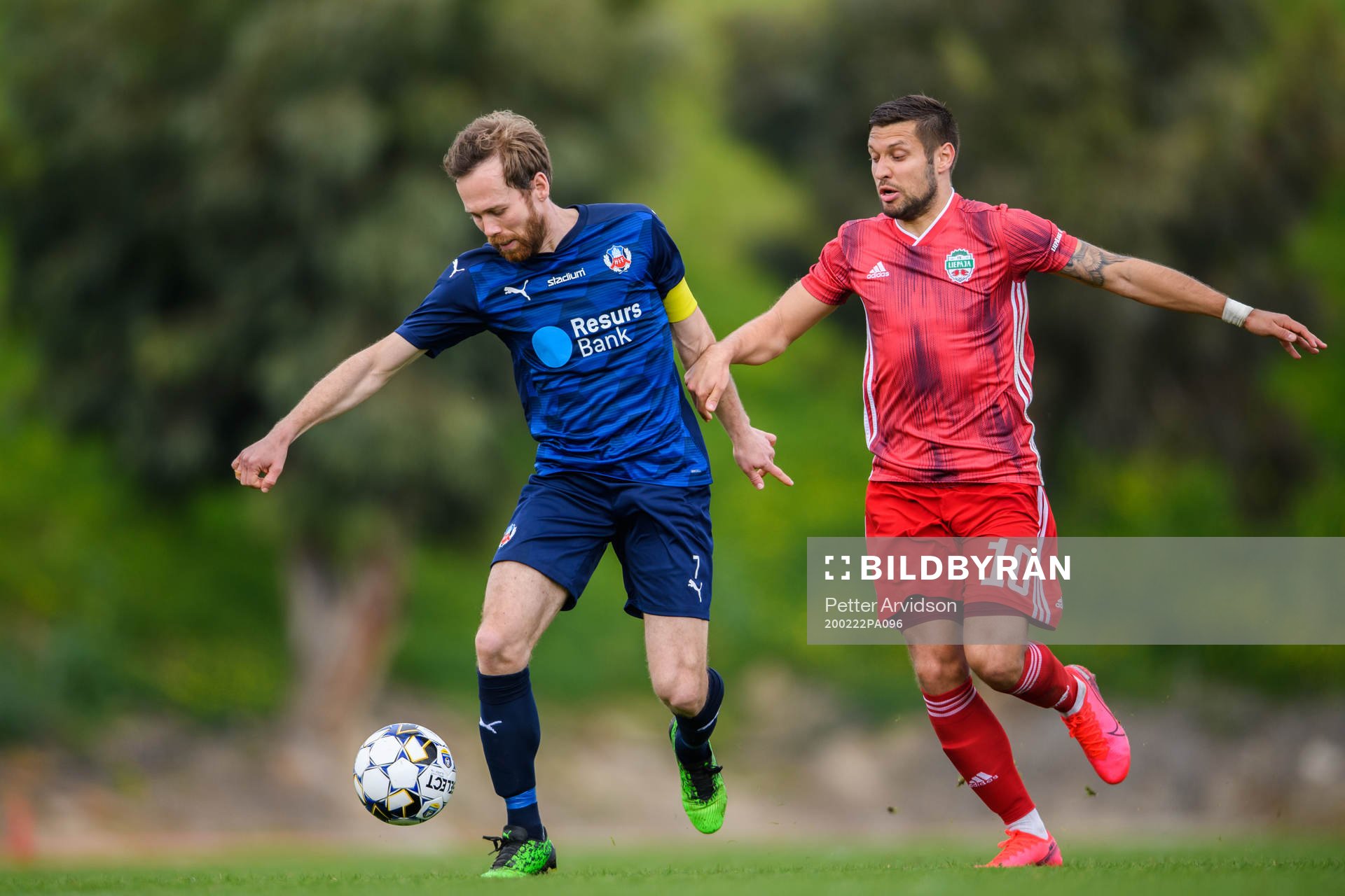 Helsingborgs Anders Randrup och Liepajas Jaxaja