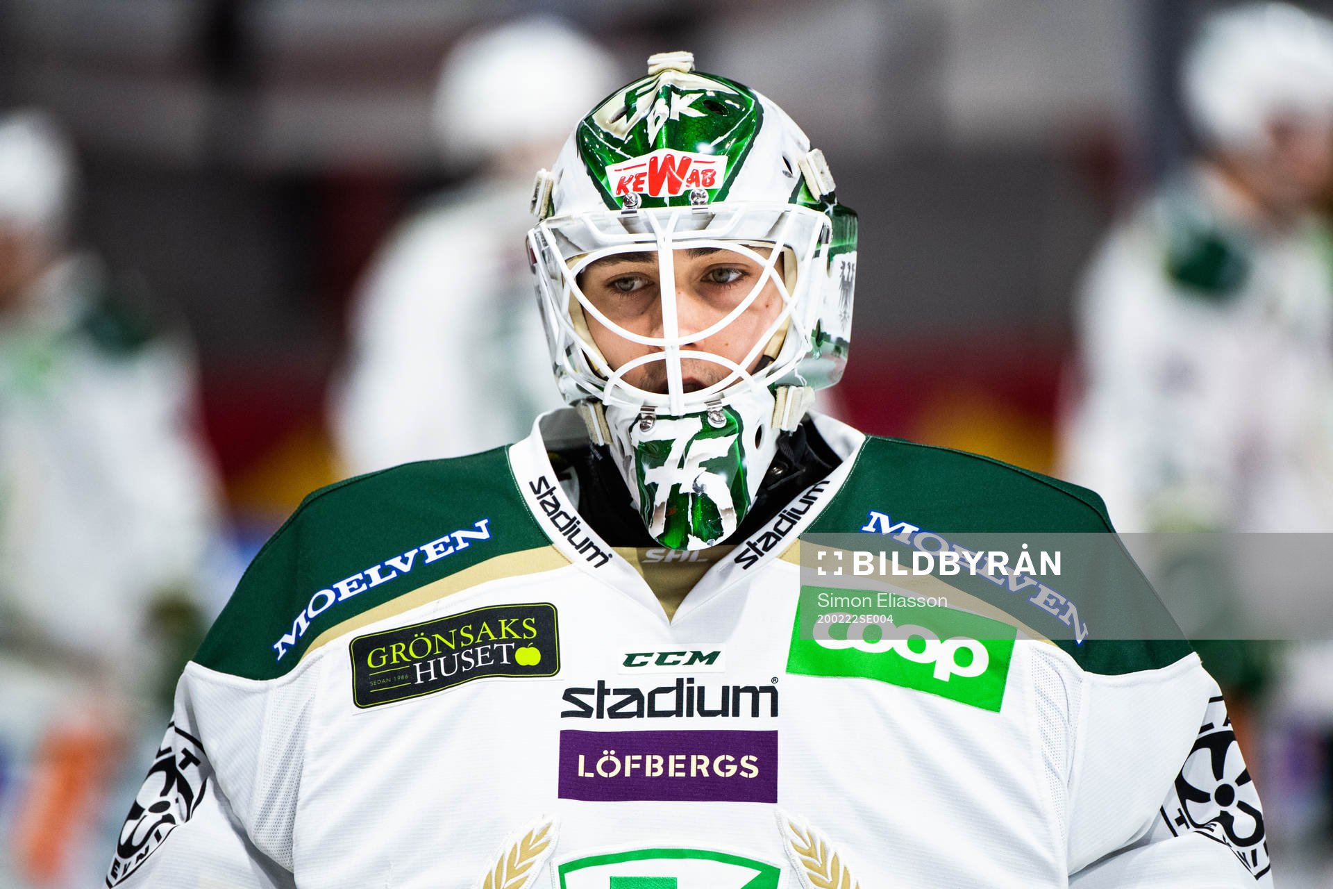 Färjestads målvakt Arvid Holm