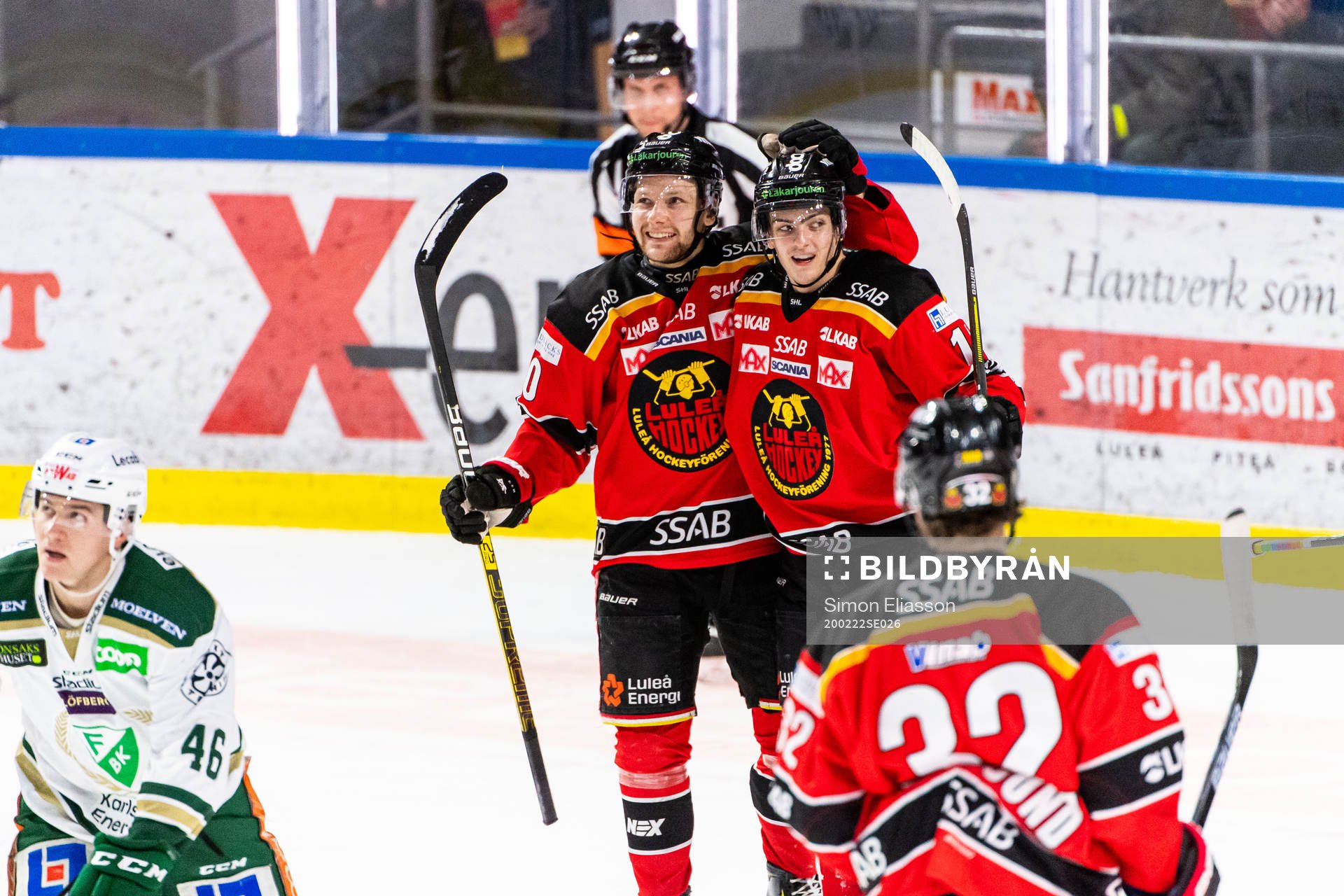 Luleås Isac Brännström jublar