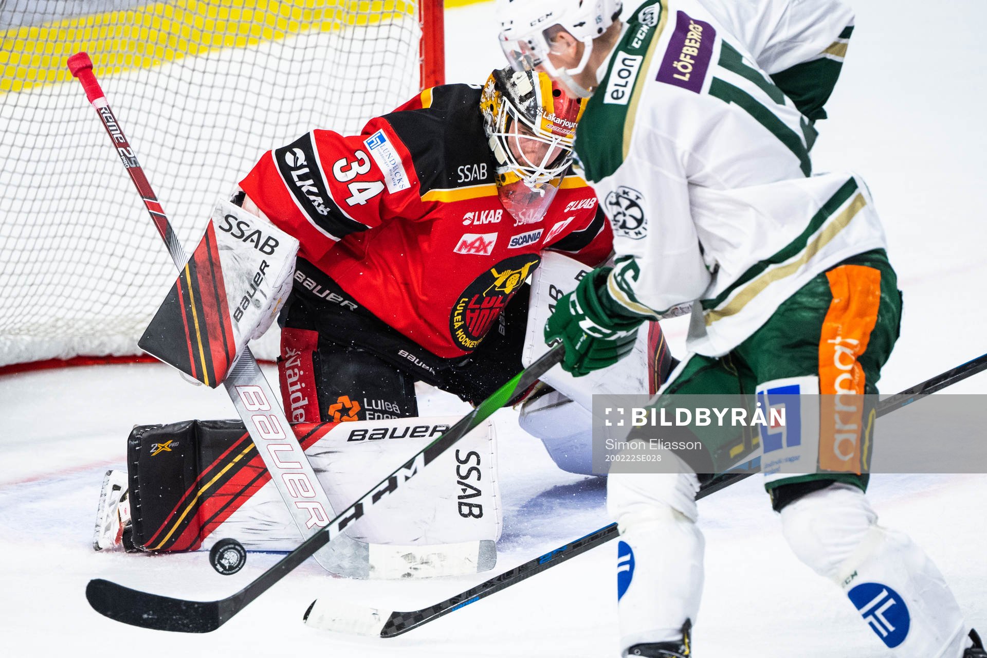 Luleås målvakt Joel Lassinantti