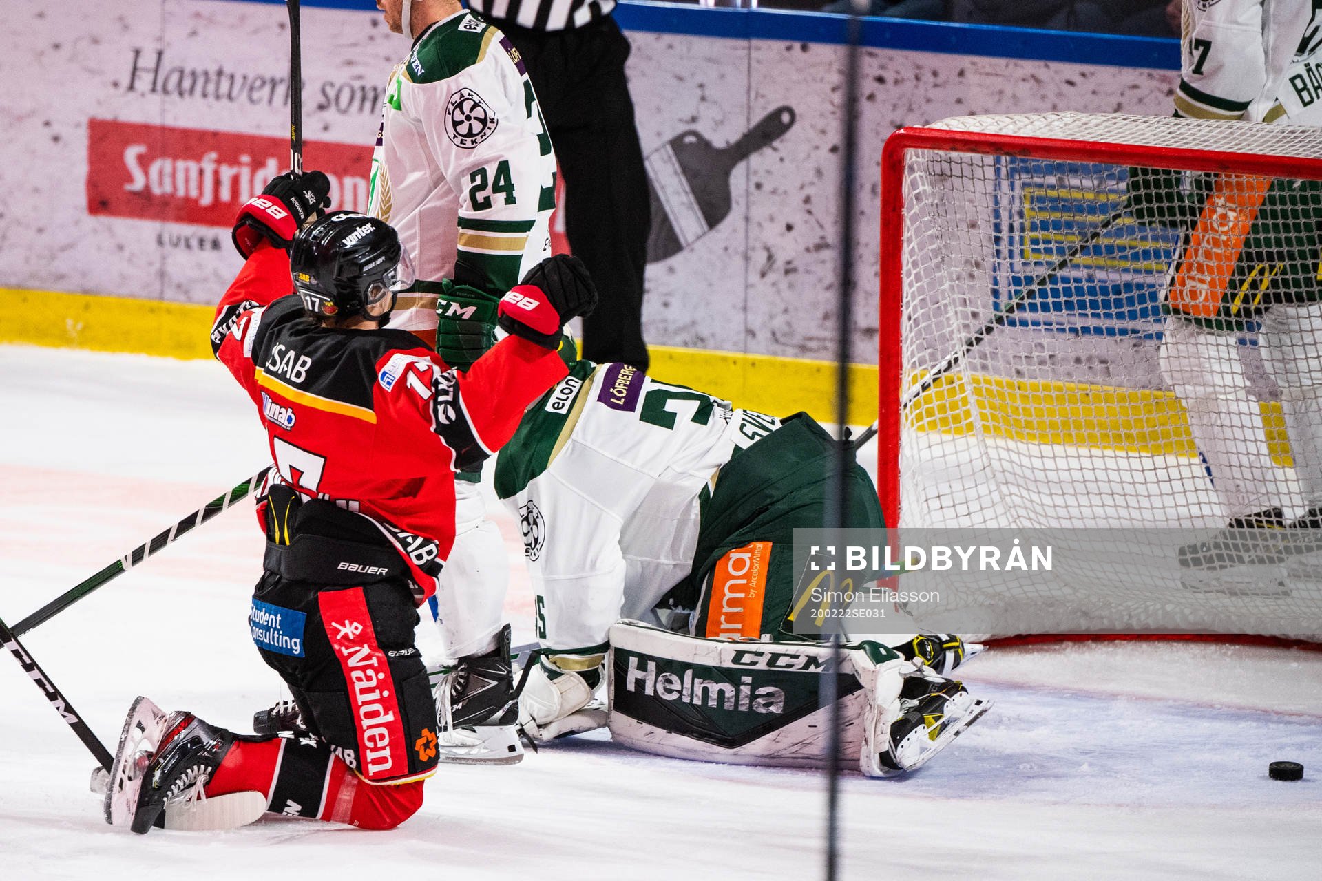 Luleås Isac Brännström jublar