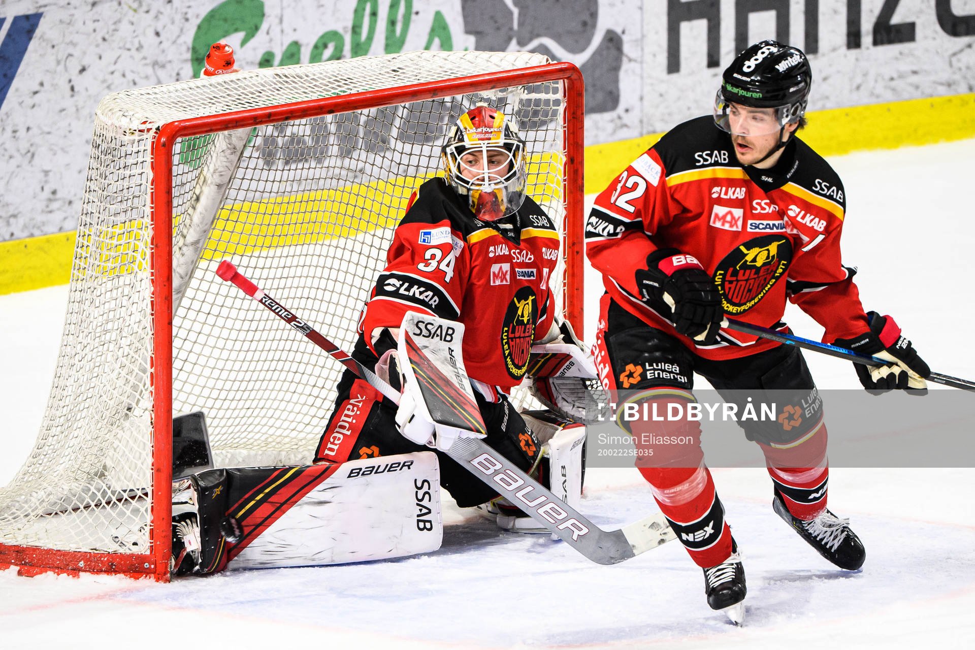Luleås målvakt Joel Lassinantti