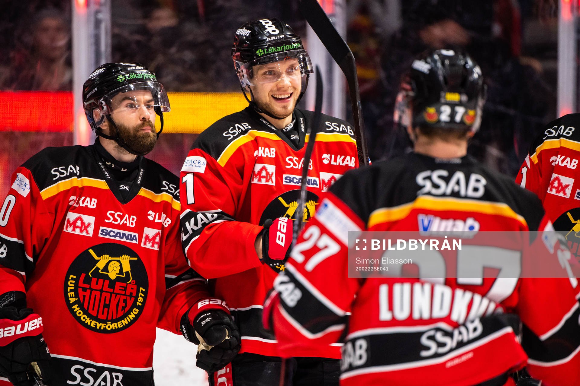 Luleås Petter Emanuelsson jublar
