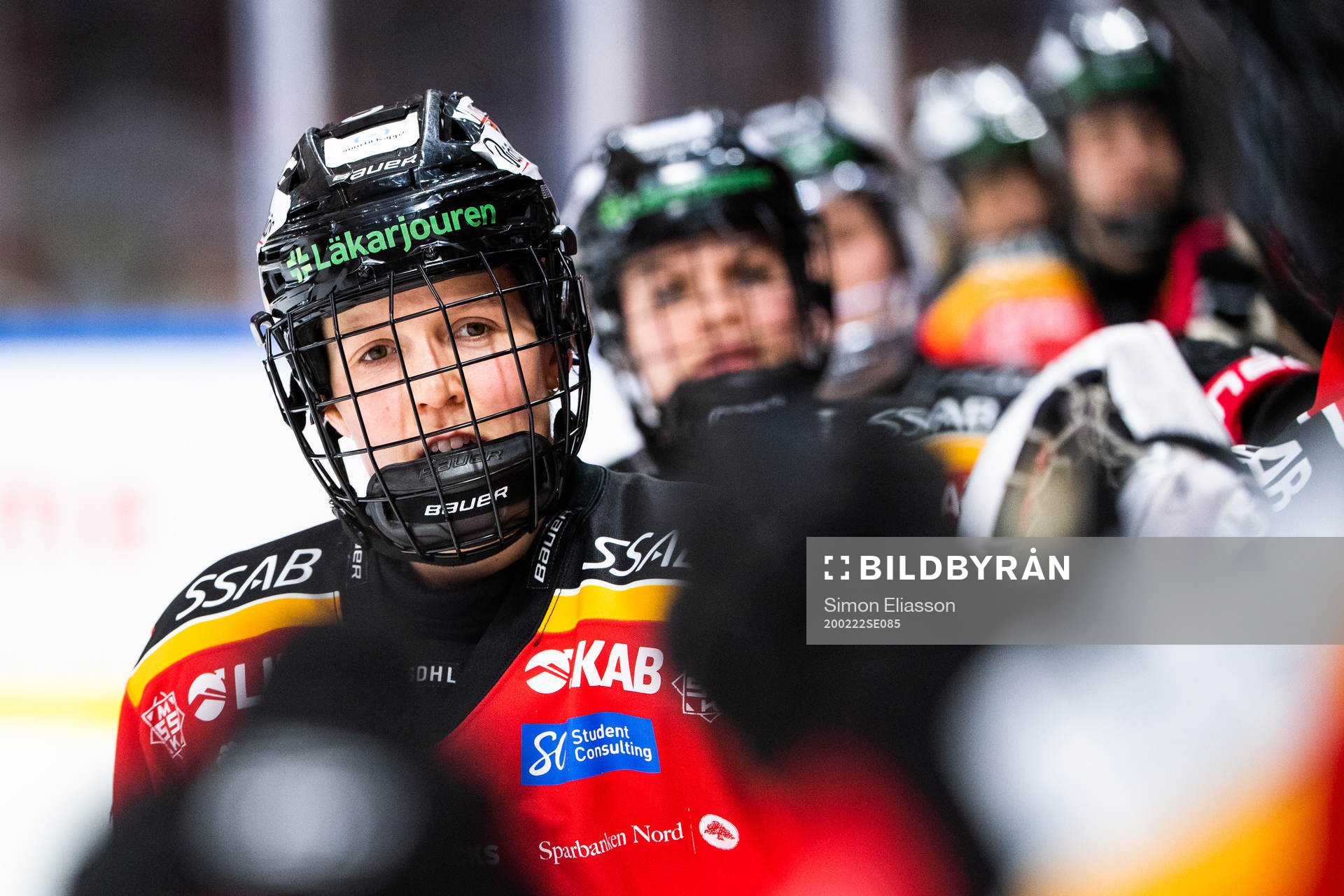 Luleås Michelle Karvinen jublar