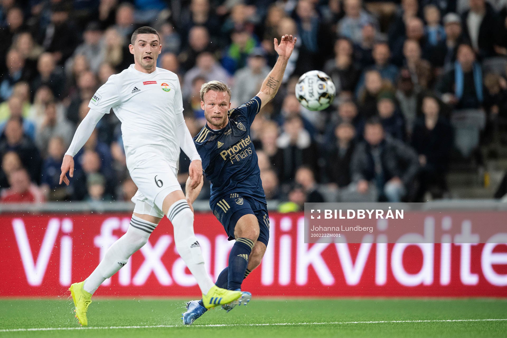 Dalkurds Irfan Jasarevic och Djurgårdens Nicklas Bärkroth