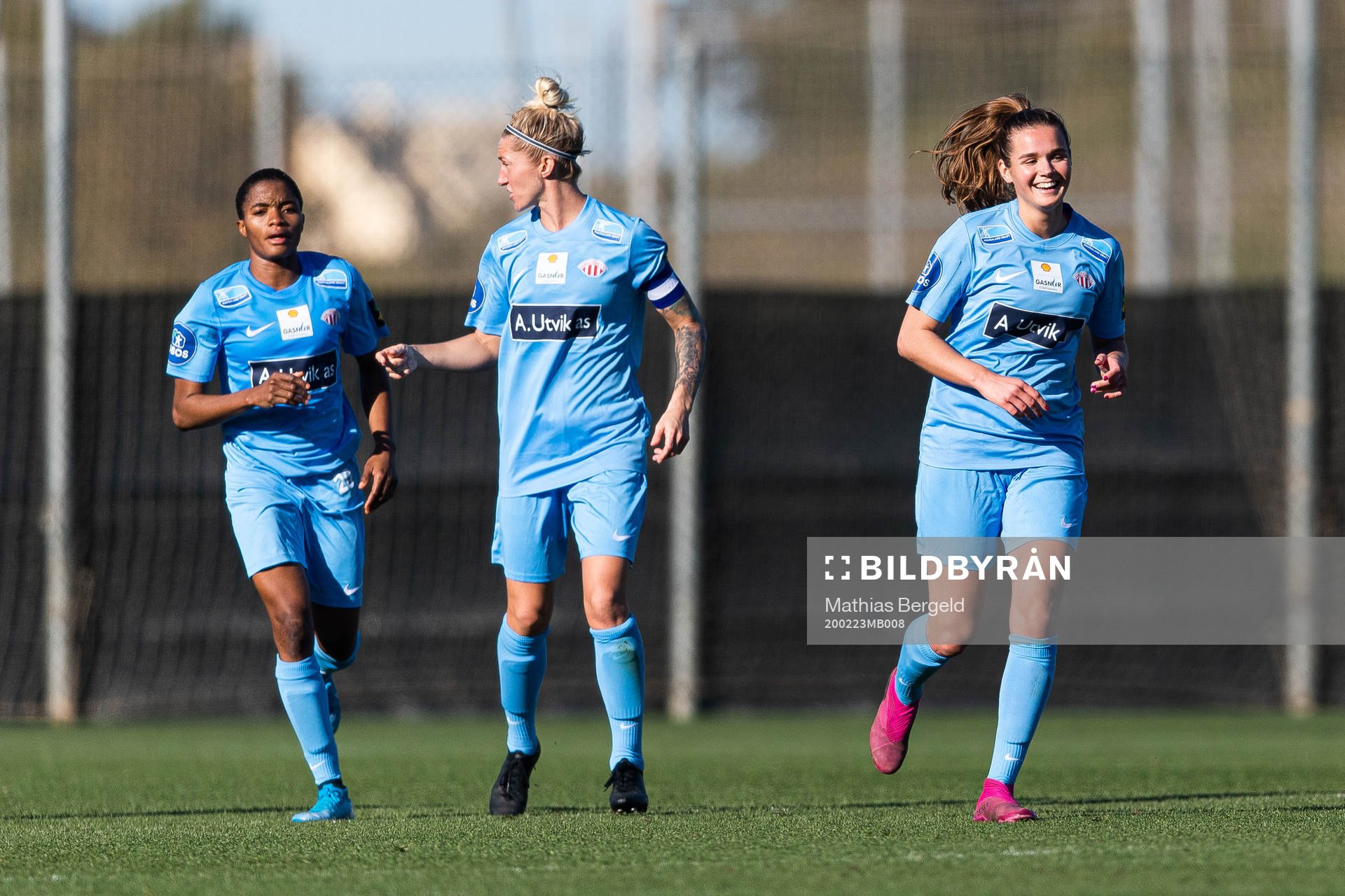 Rasheedat Ajibade, Robyn Decker and Andrea Norheim of