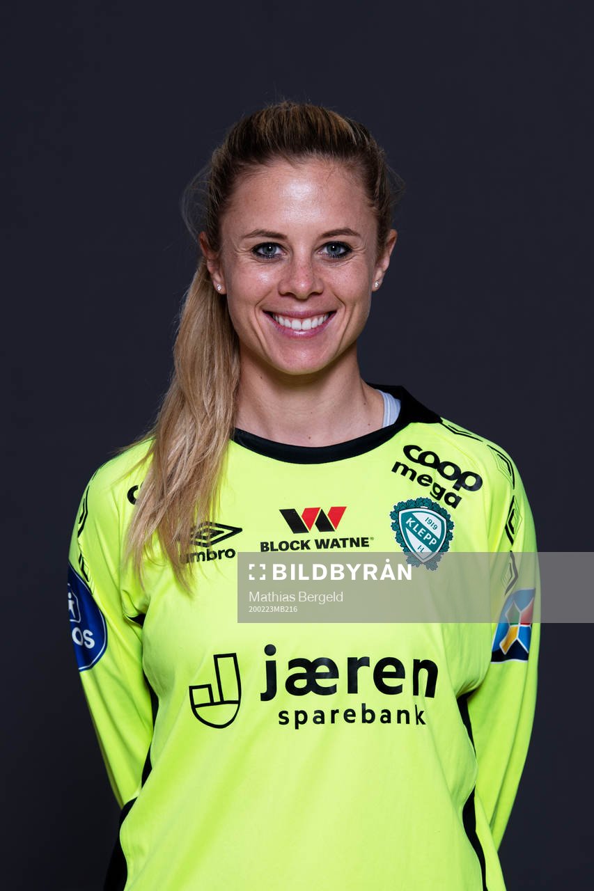 Goalkeeper Adelaide Anne Gay of Klepp poses for a portrait