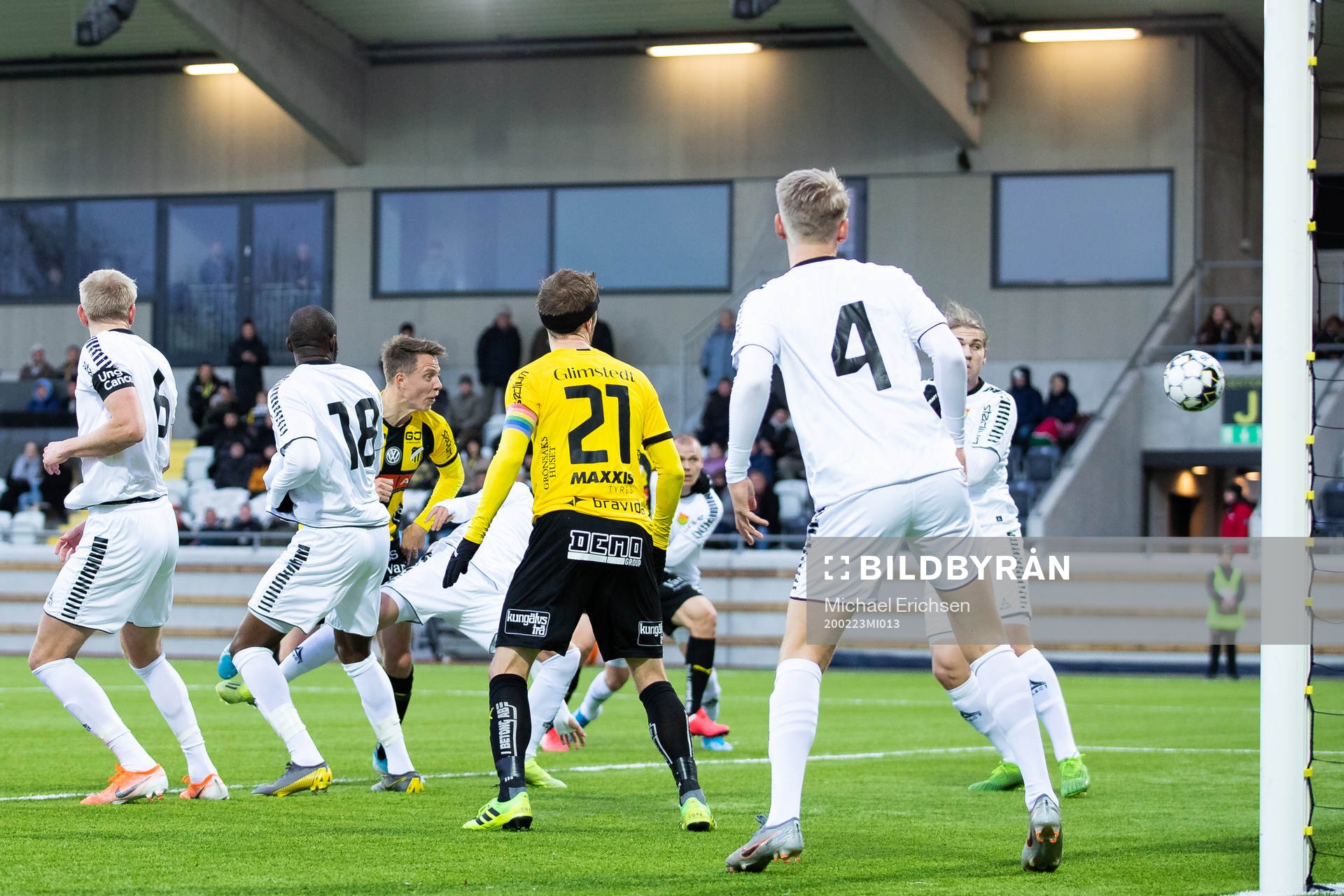 Häckens Viktor Lundberg gör 1-0