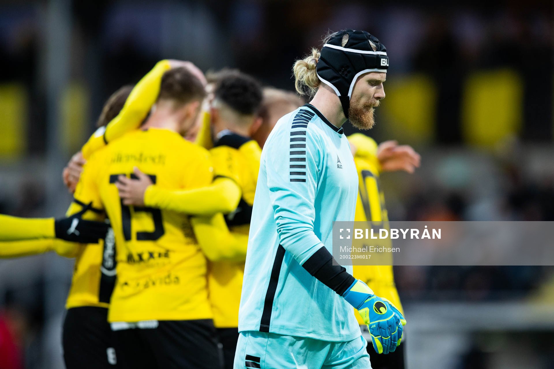 Gais målvakt Mathias Karlsson deppar