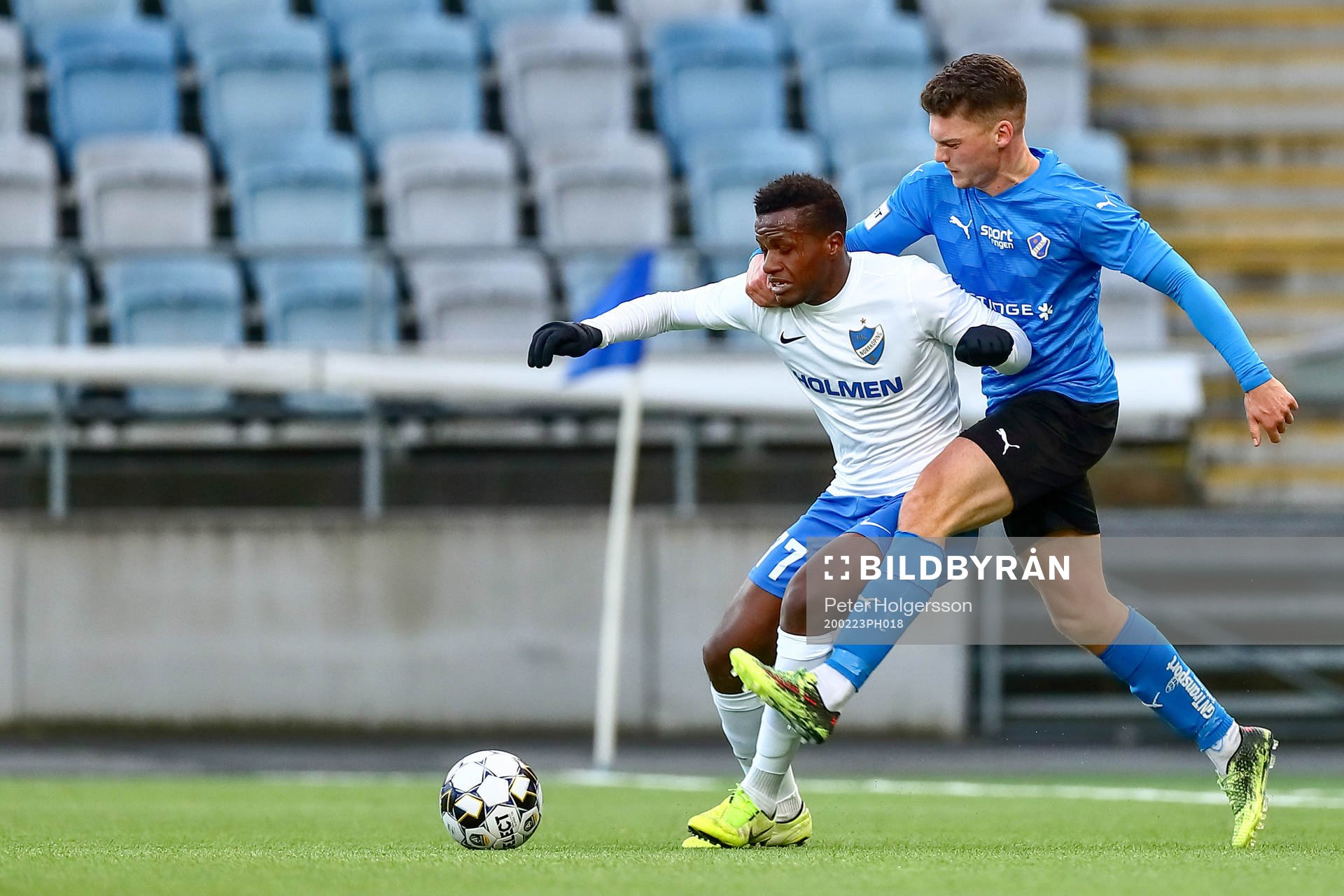 IFK Norrköpings Manasse Kusu och Halmstads Samuel