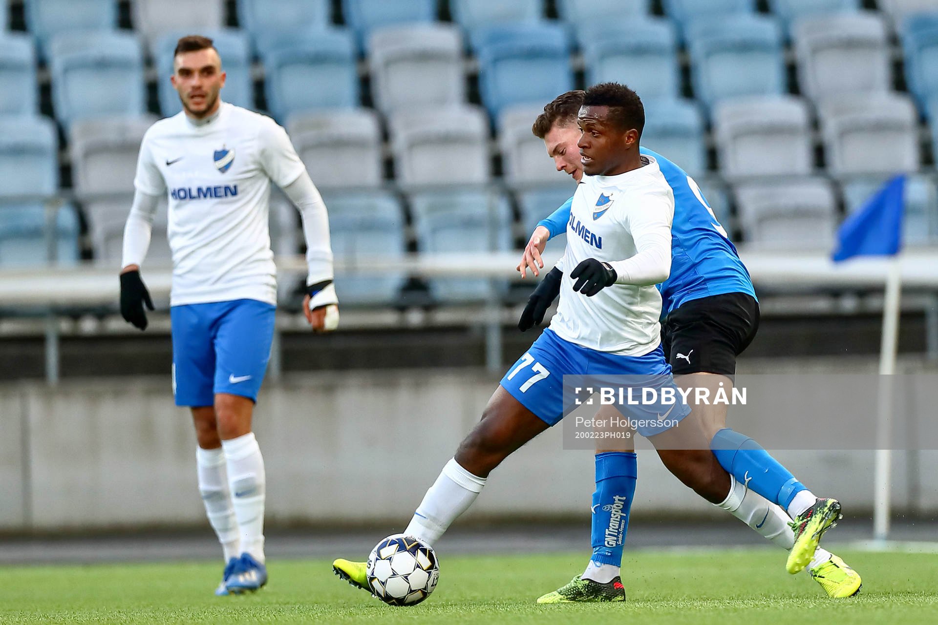 IFK Norrköpings Manasse Kusu och Halmstads Samuel
