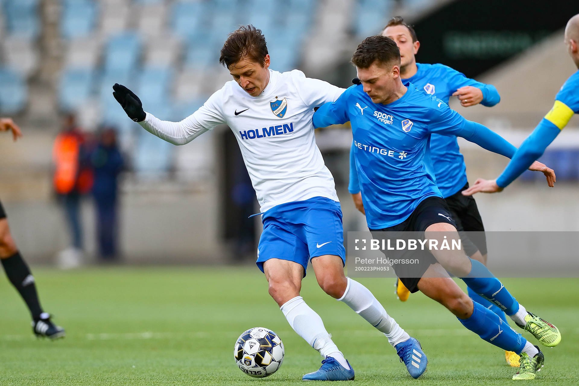 IFK Norrköpings Simon Thern och Halmstads Samuel Kroon