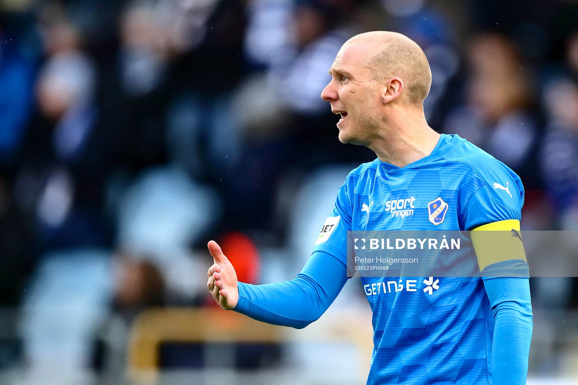 Halmstads Andreas Johansson reagerar