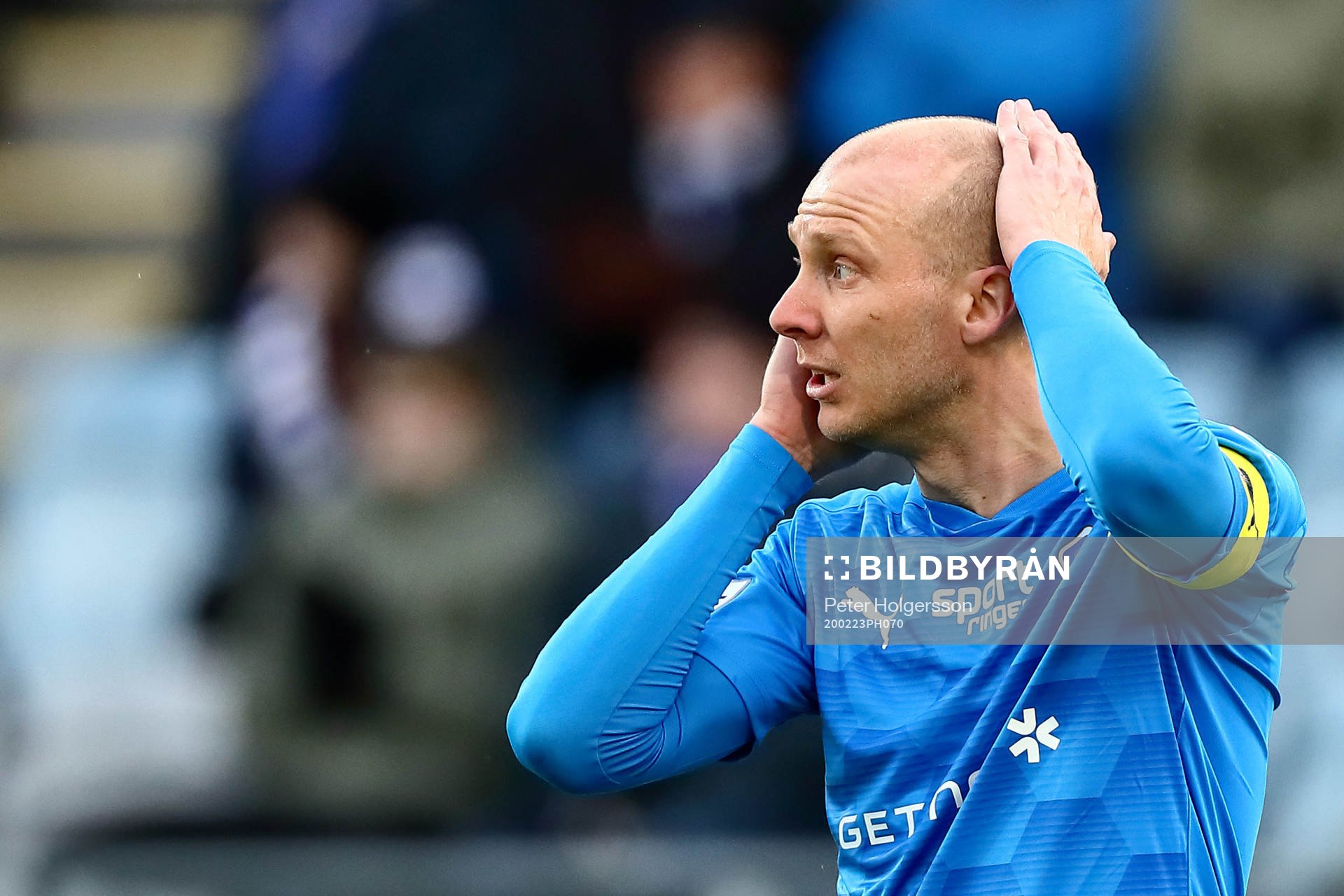 Halmstads Andreas Johansson reagerar