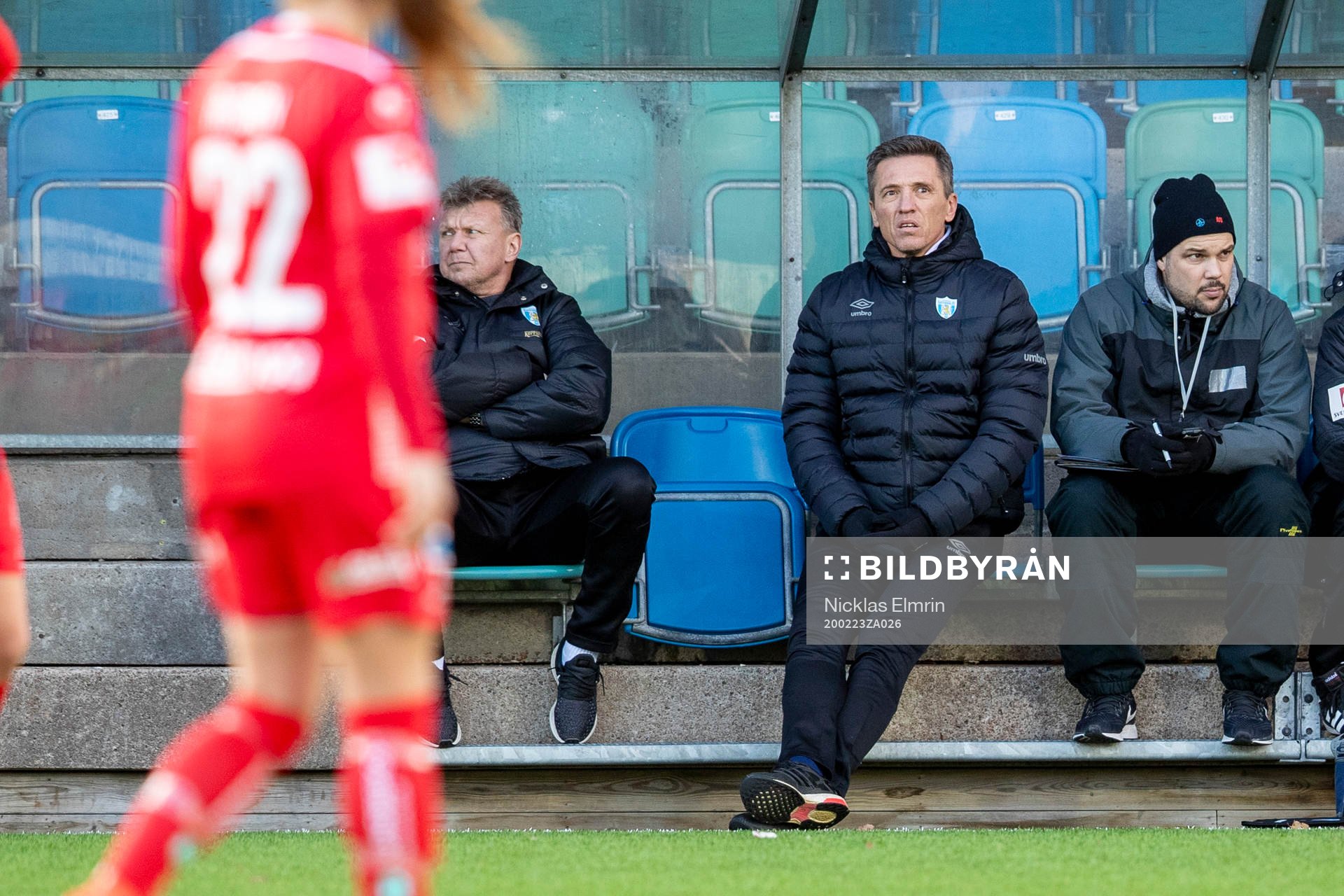 Göteborgs tränare Mats Gren och assisterande tränare