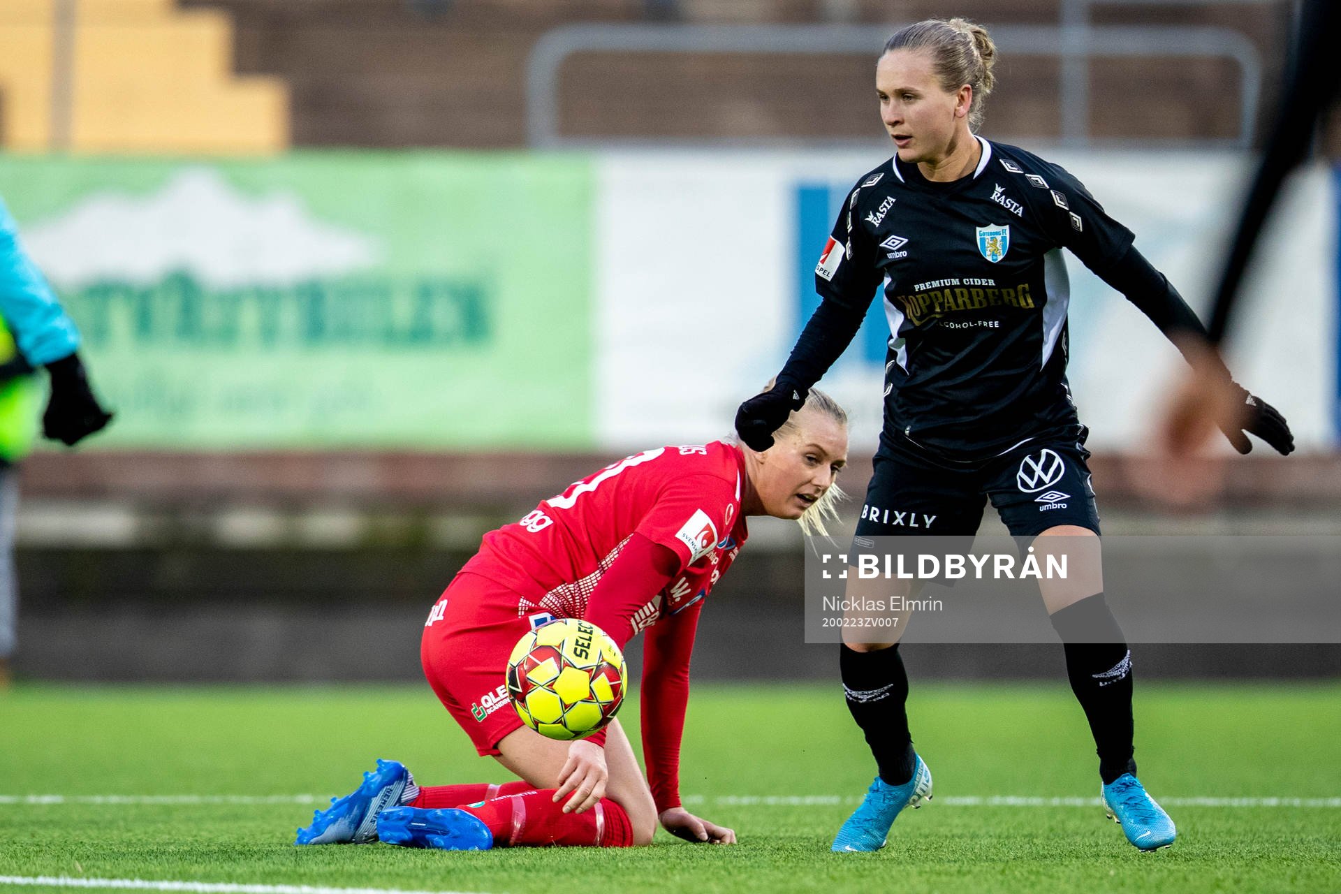 Linköpings Stina Blackstenius mot Göteborgs Filippa
