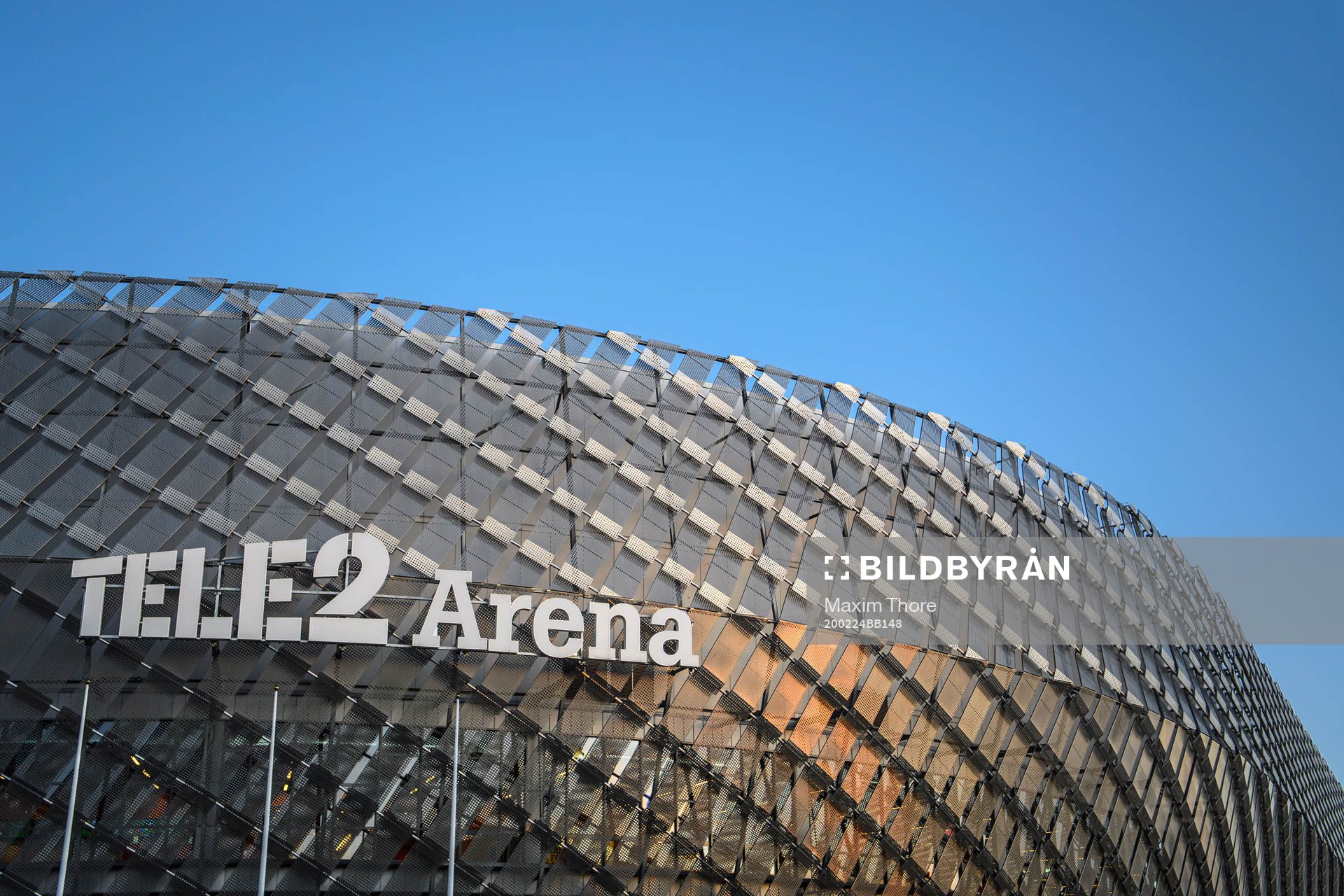 Exteriör av Tele2 Arena