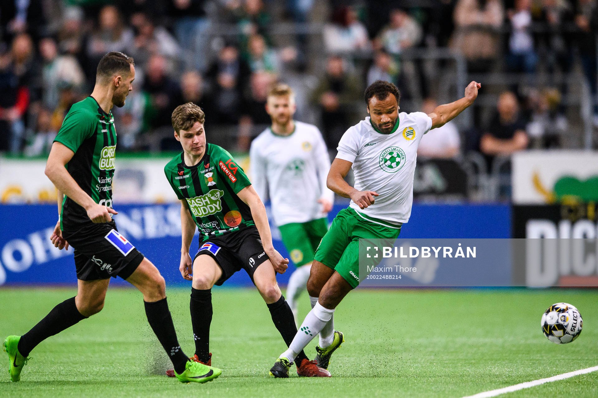 Varbergs Gustav Norlin och Hammarbys  Serge-Junior