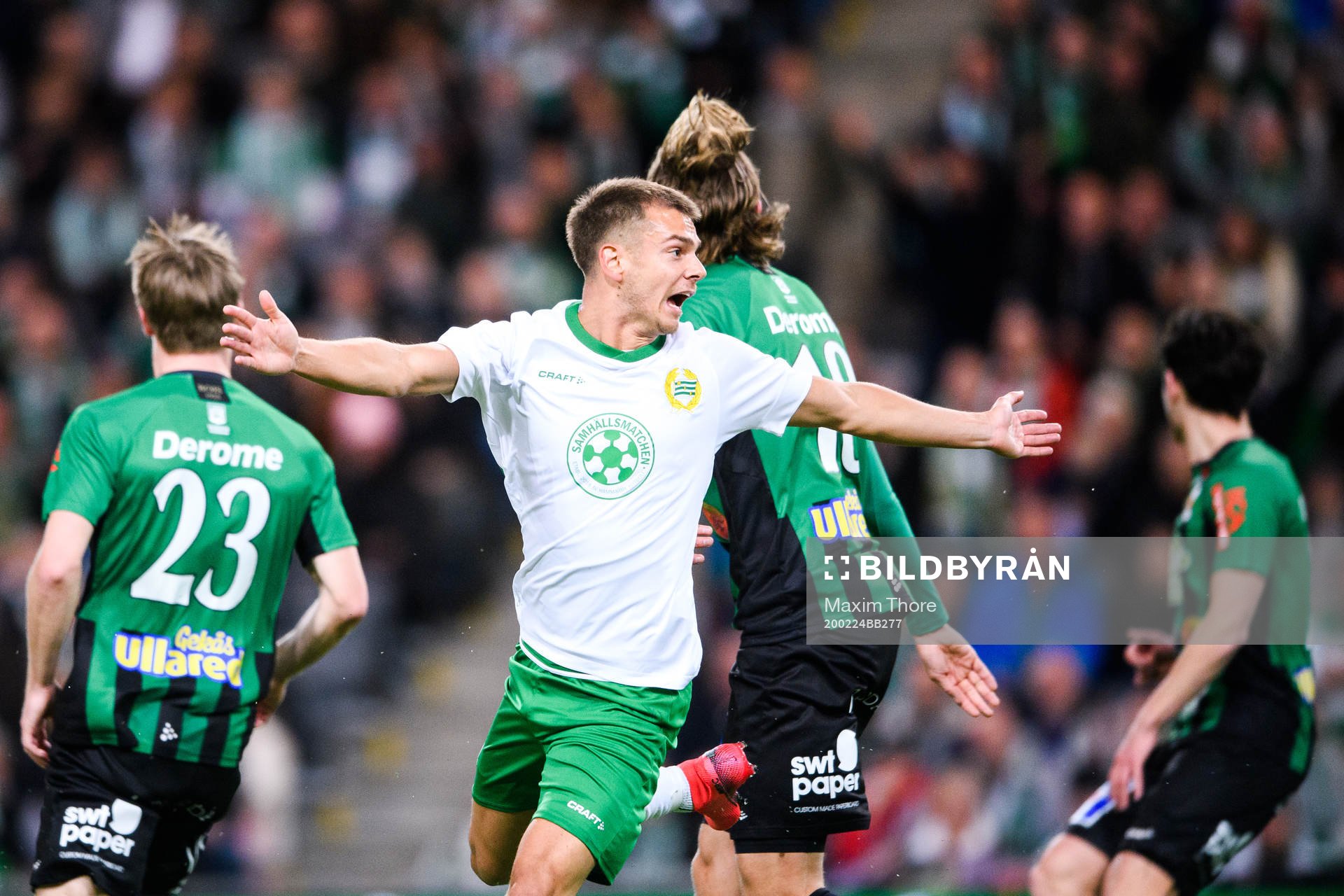 Hammarbys Alexander Kacaniklic reagerar