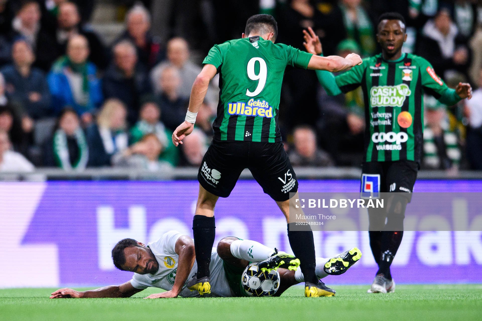 Hammarbys Serge-Junior Martinsson Ngouali och Varbergs