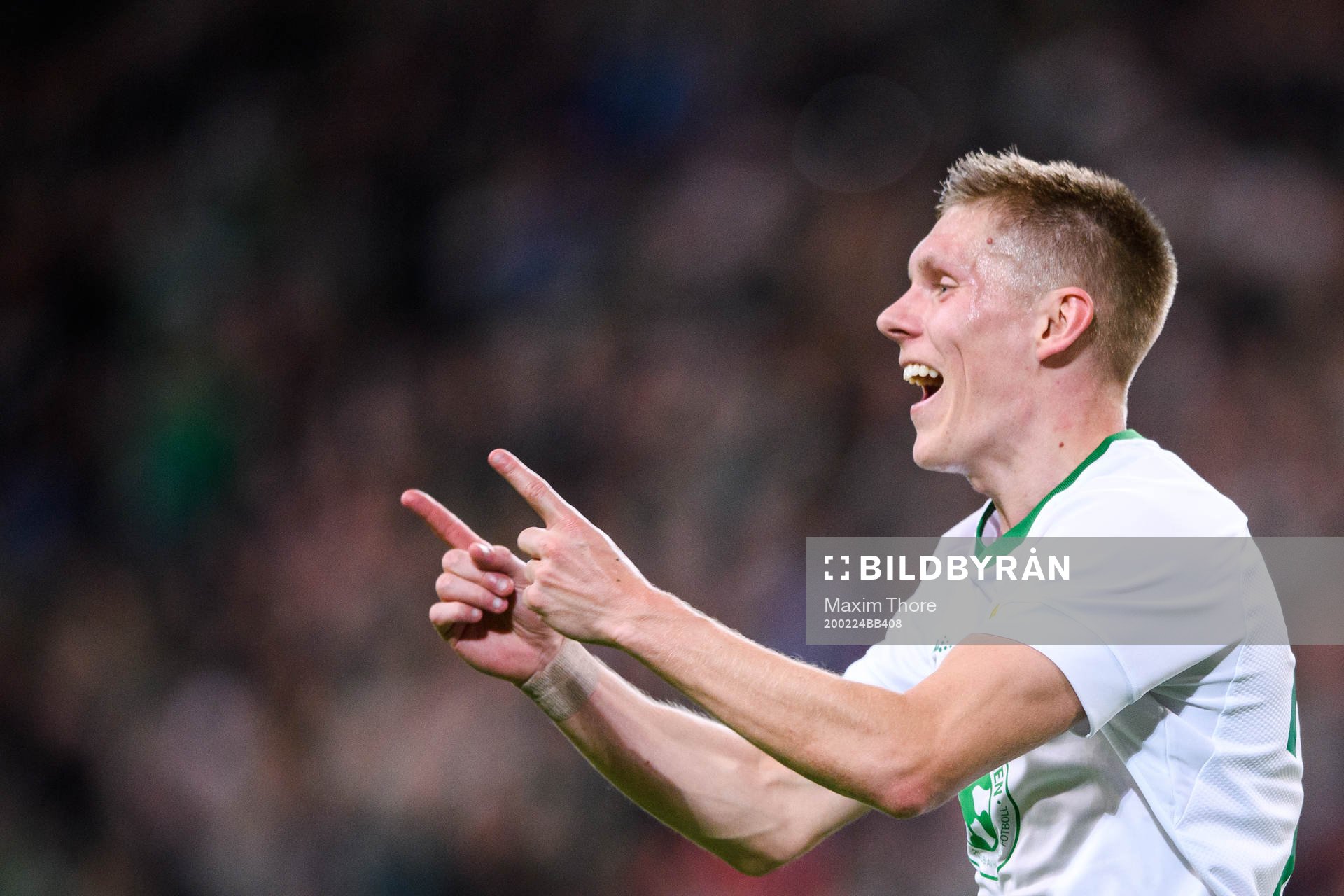 Hammarbys Aron Johannsson jublar