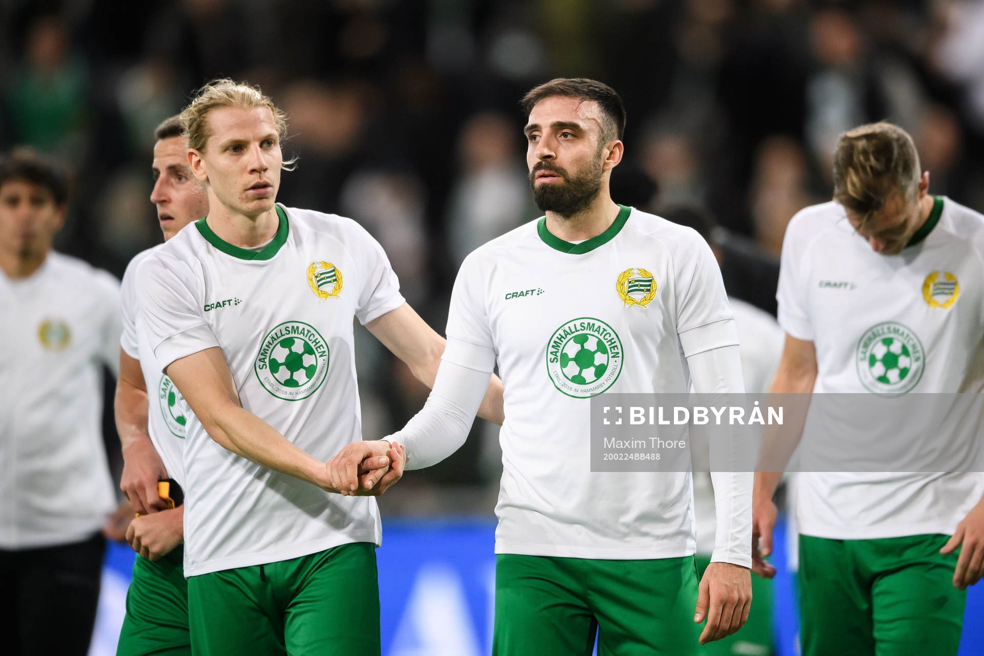 Hammarbys Gustav Ludwigson och Abdul Khalili