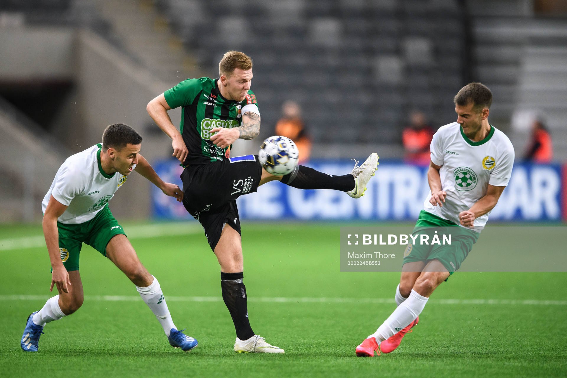 Varbergs Jesper Modig mot Hammarbys Jeppe Andersen och