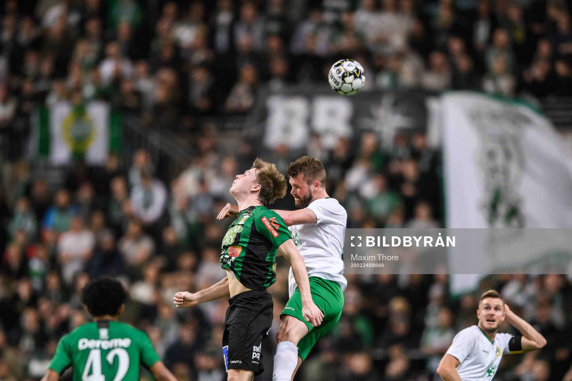 Varbergs Anton Liljenbäck och Hammarbys Mads Fenger Nielsen