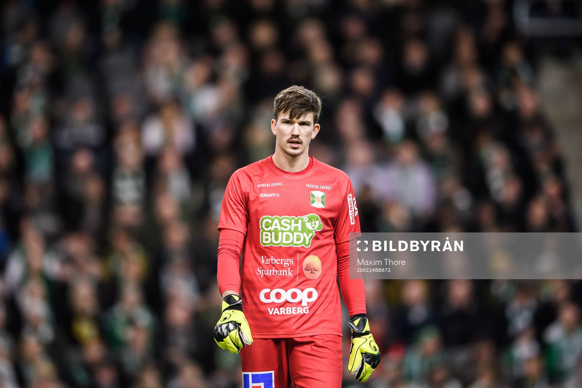 Varbergs målvakt August Strömberg