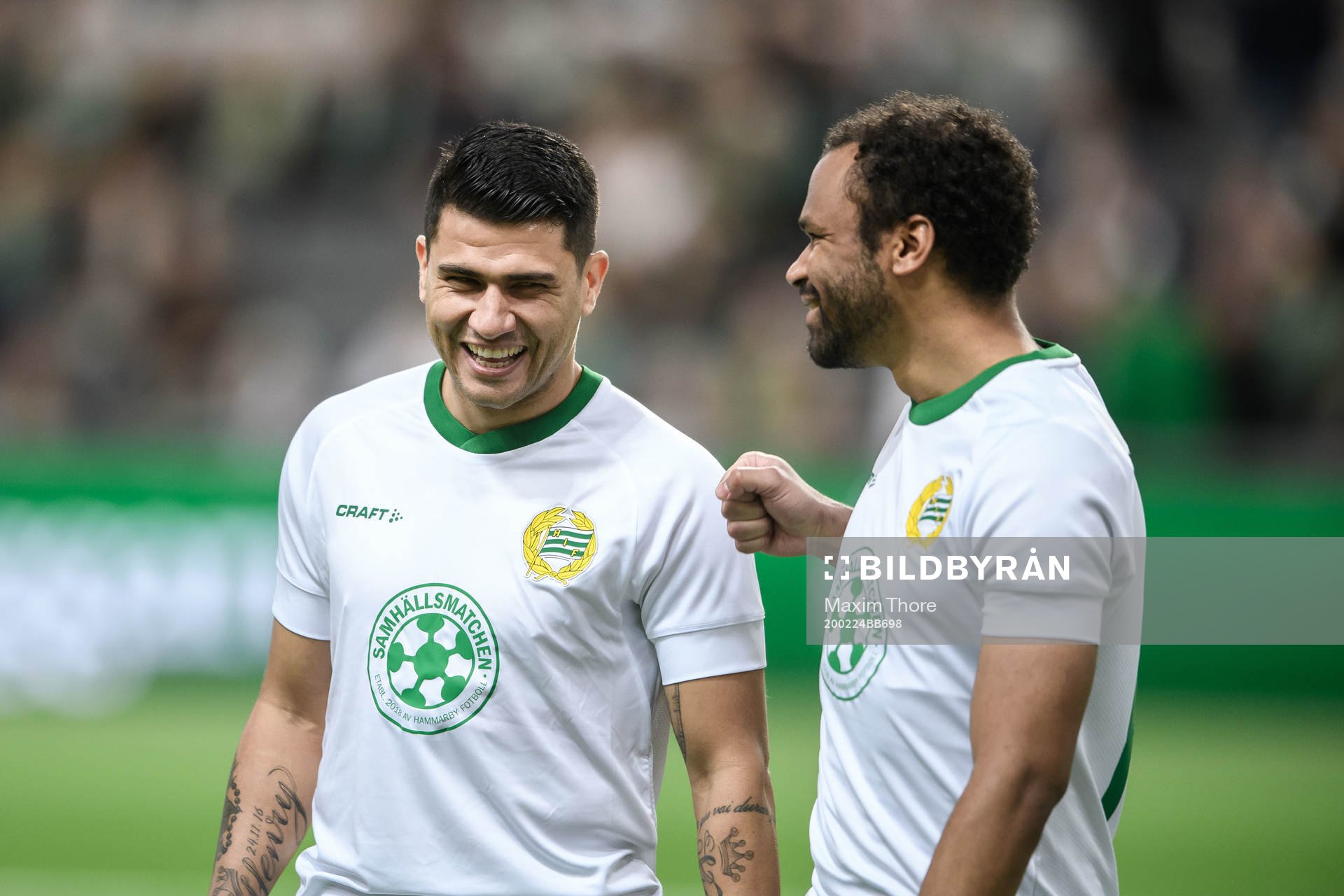 Hammarbys Paulinho och Serge-Junior Martinsson Ngouali