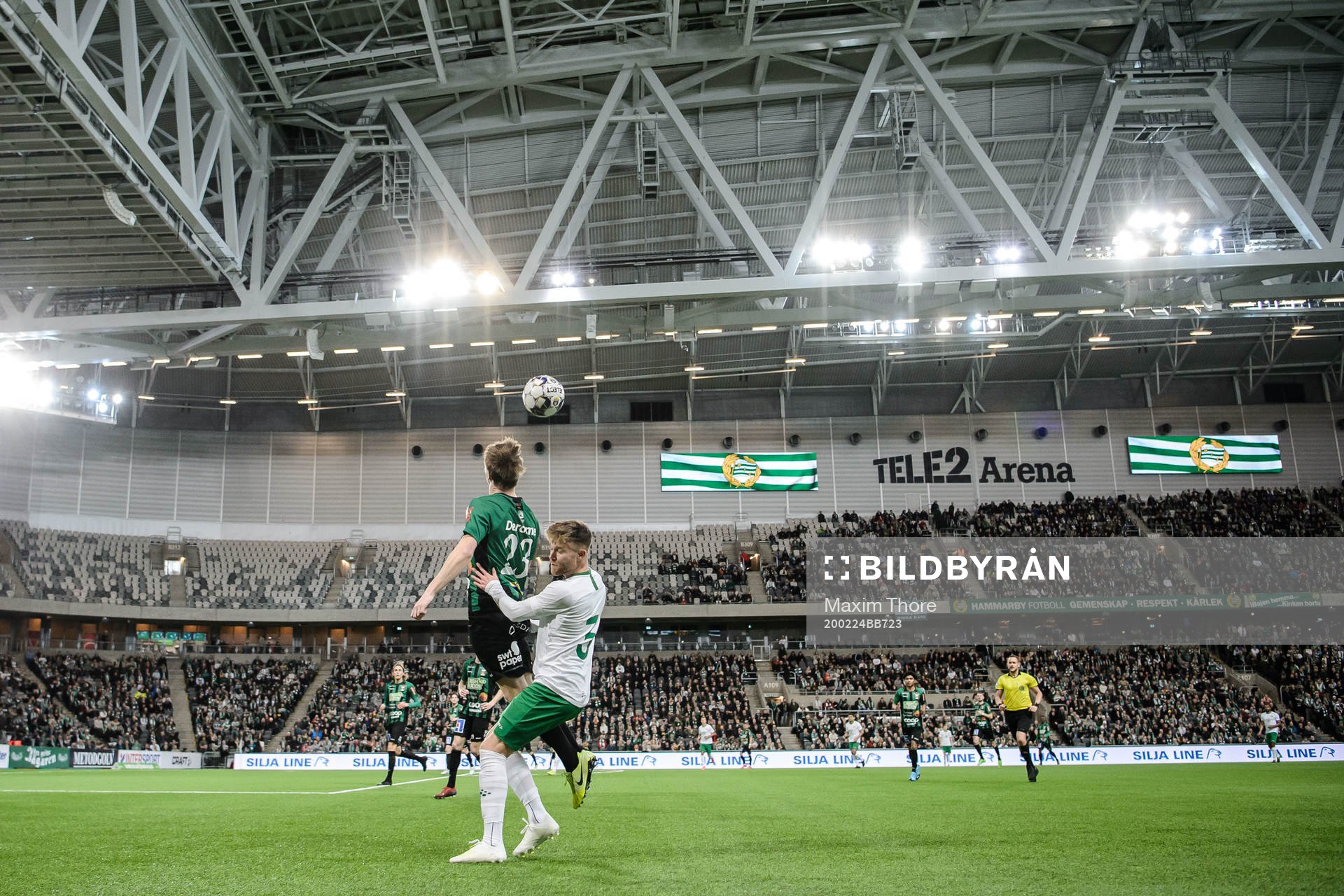 Varbergs Anton Liljenbäck och Hammarbys Dennis Widgren