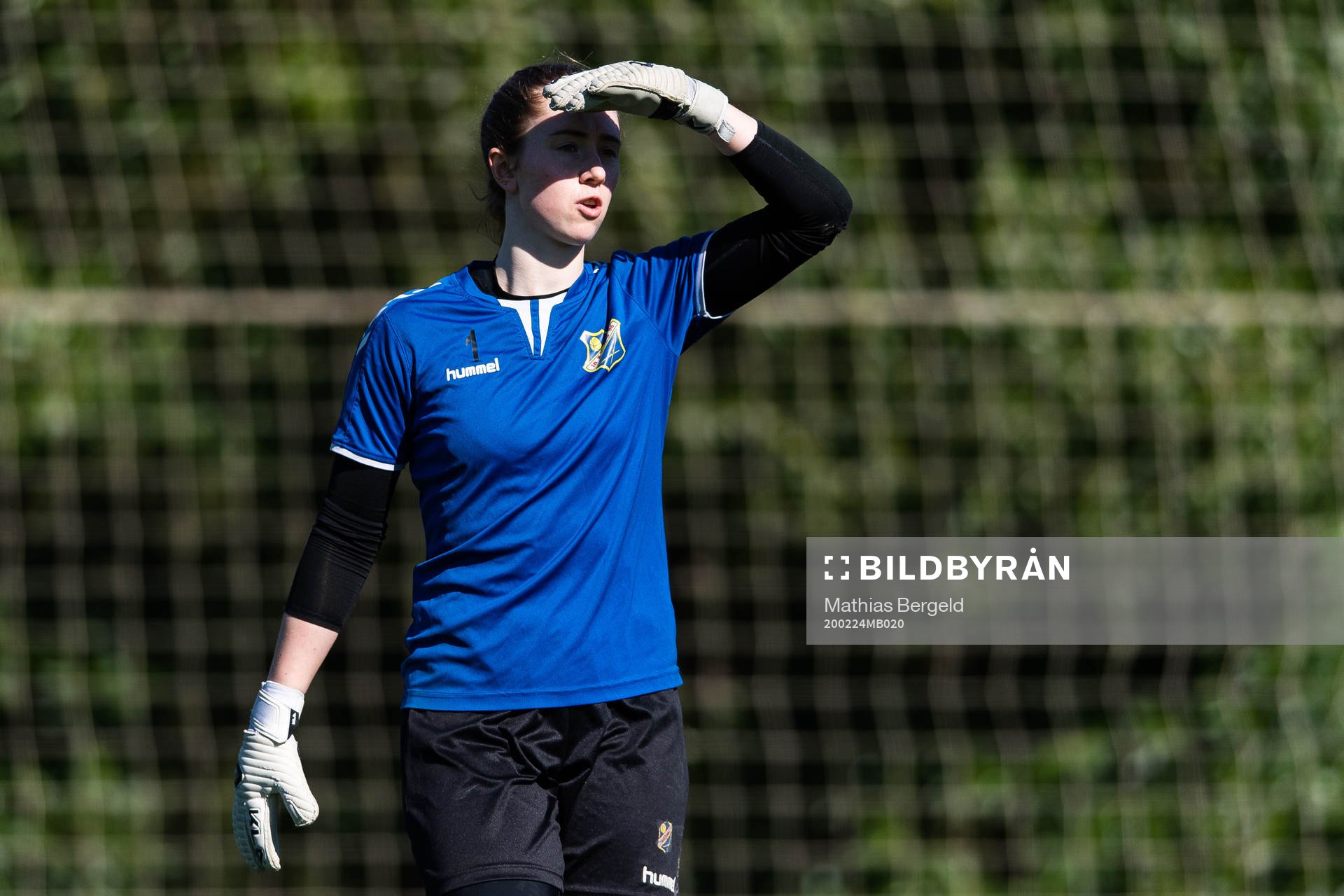 Goalkeeper Karen Oline Sneve of Lyn during a training session at the Toppserien pre-season camp on February 24, 2020 in La Manga.
