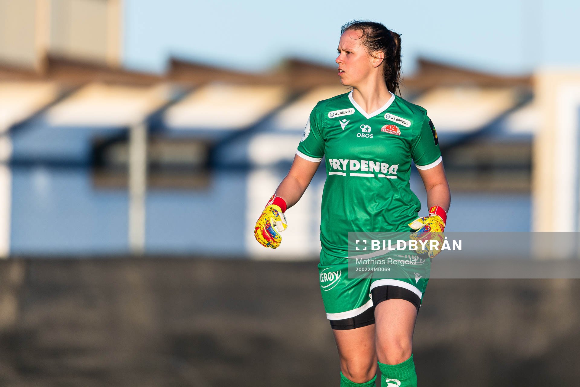 Goalkeeper Sandra Stavenes of Sandviken