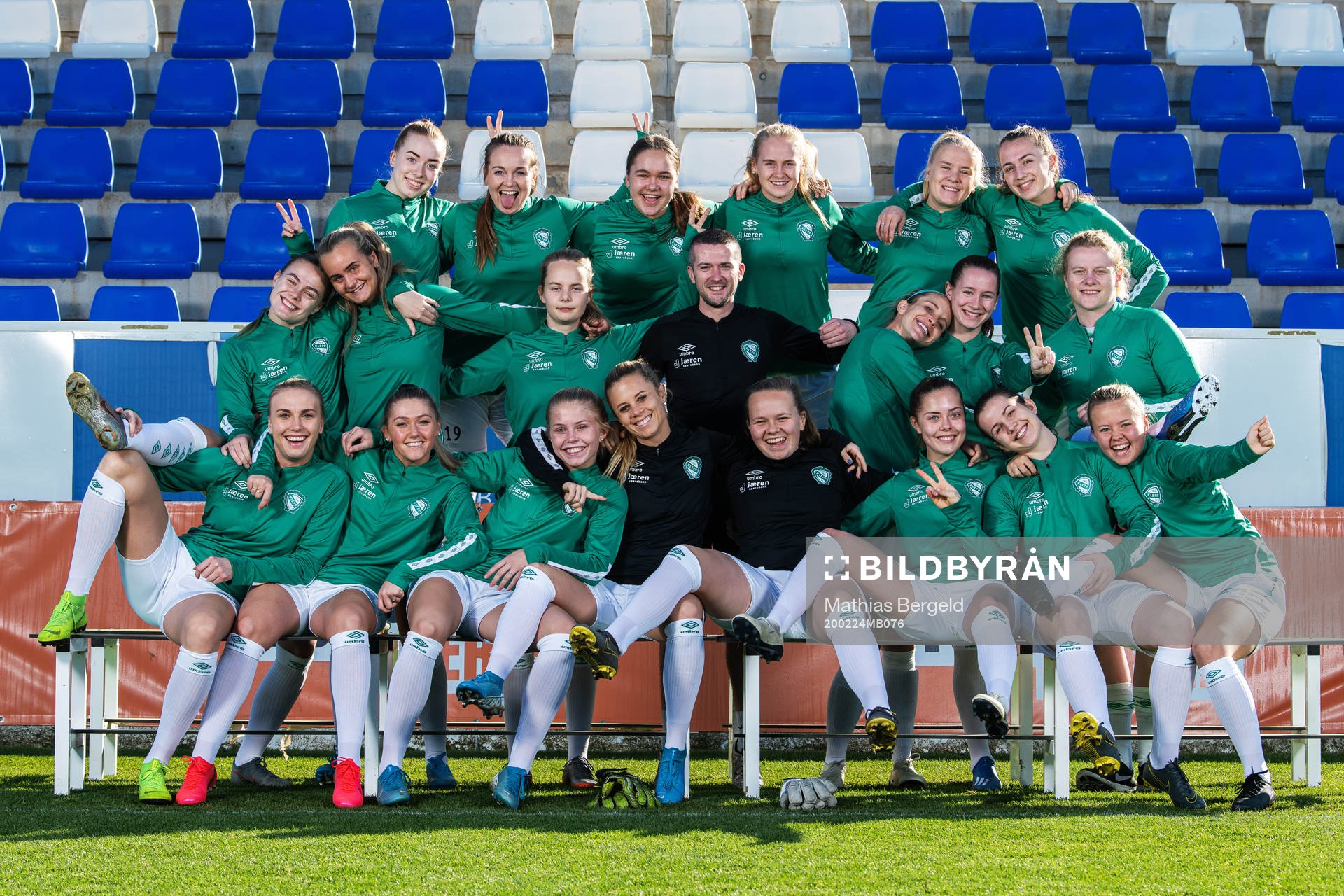 Klepp poses for a team photo
