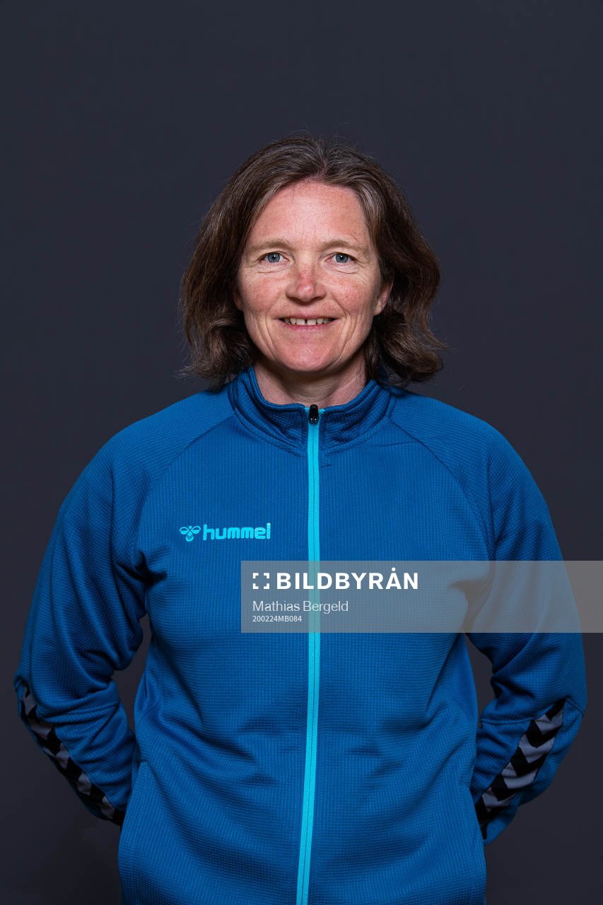Hege Riise, head coach of LSK Kvinner, poses for a portrait