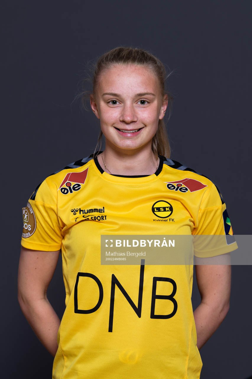 Thea Kyvåg of LSK Kvinner poses for a portrait on February 24, 2020 in La Manga.