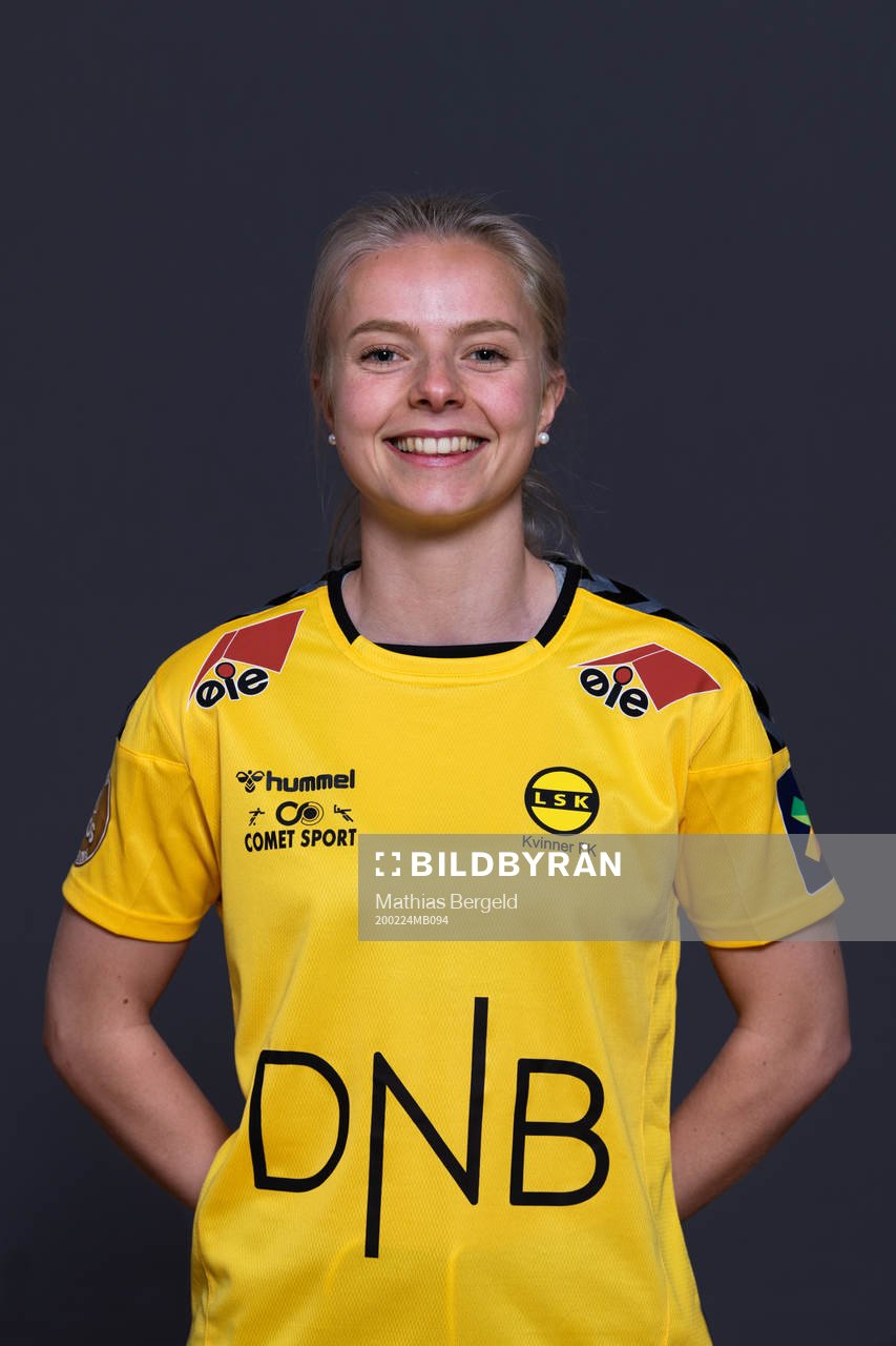 Emilie Marie Aanes Woldvik of LSK Kvinner poses for a