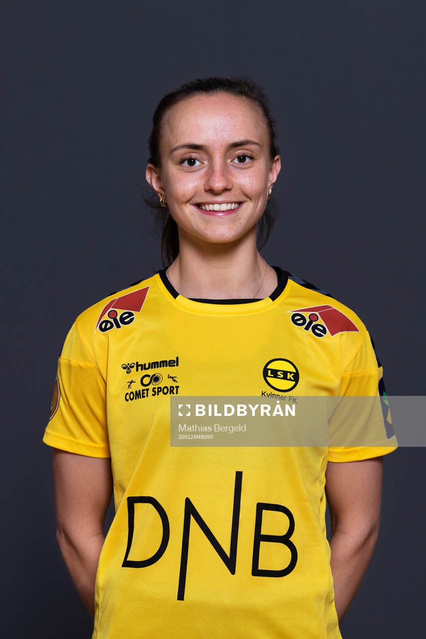 Andrea Wilmann of LSK Kvinner poses for a portrait on February 24, 2020 in La Manga. Editors note: This image has been retouched.