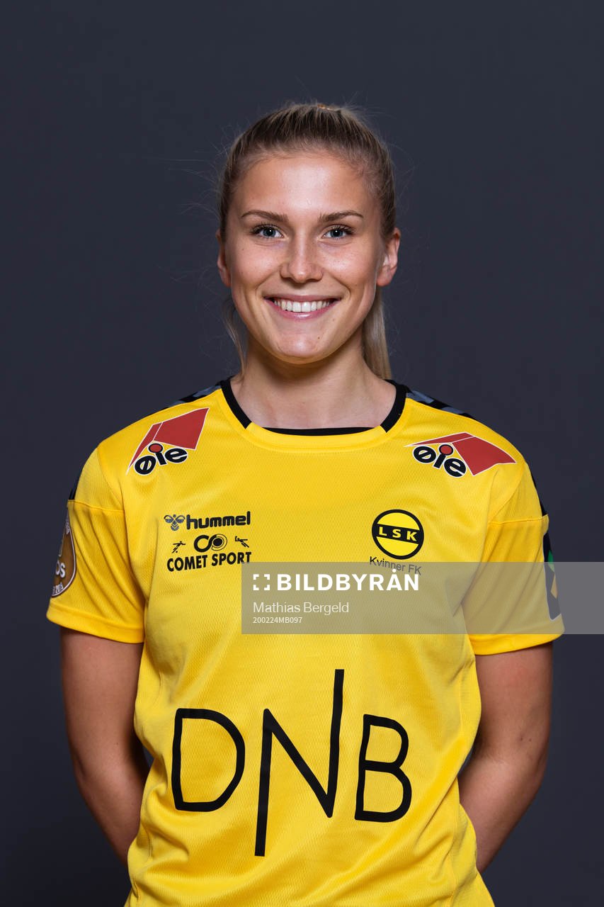 Emilie Nautnes of LSK Kvinner poses for a portrait
