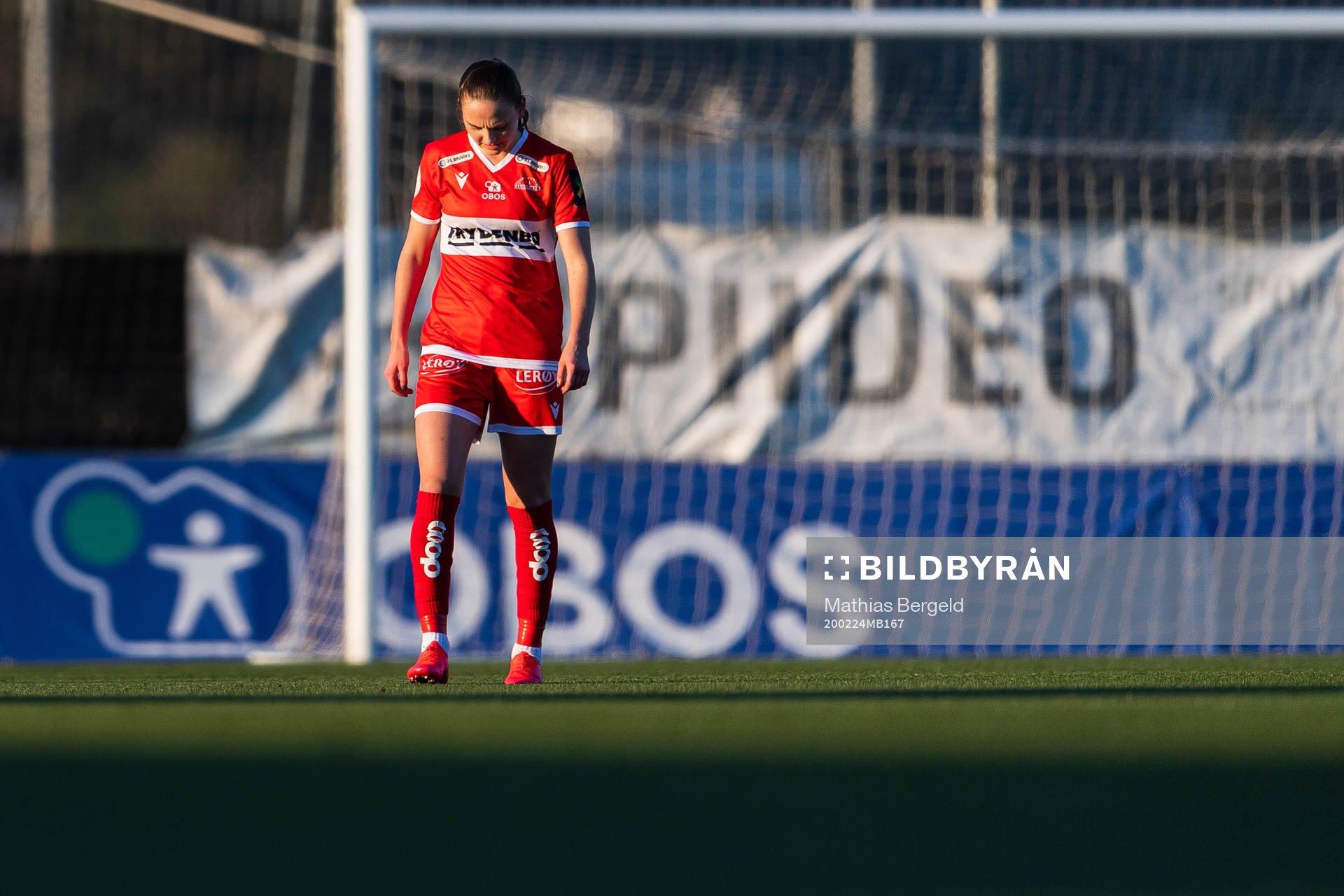 Vilde Hasund of Sandviken looks dejected