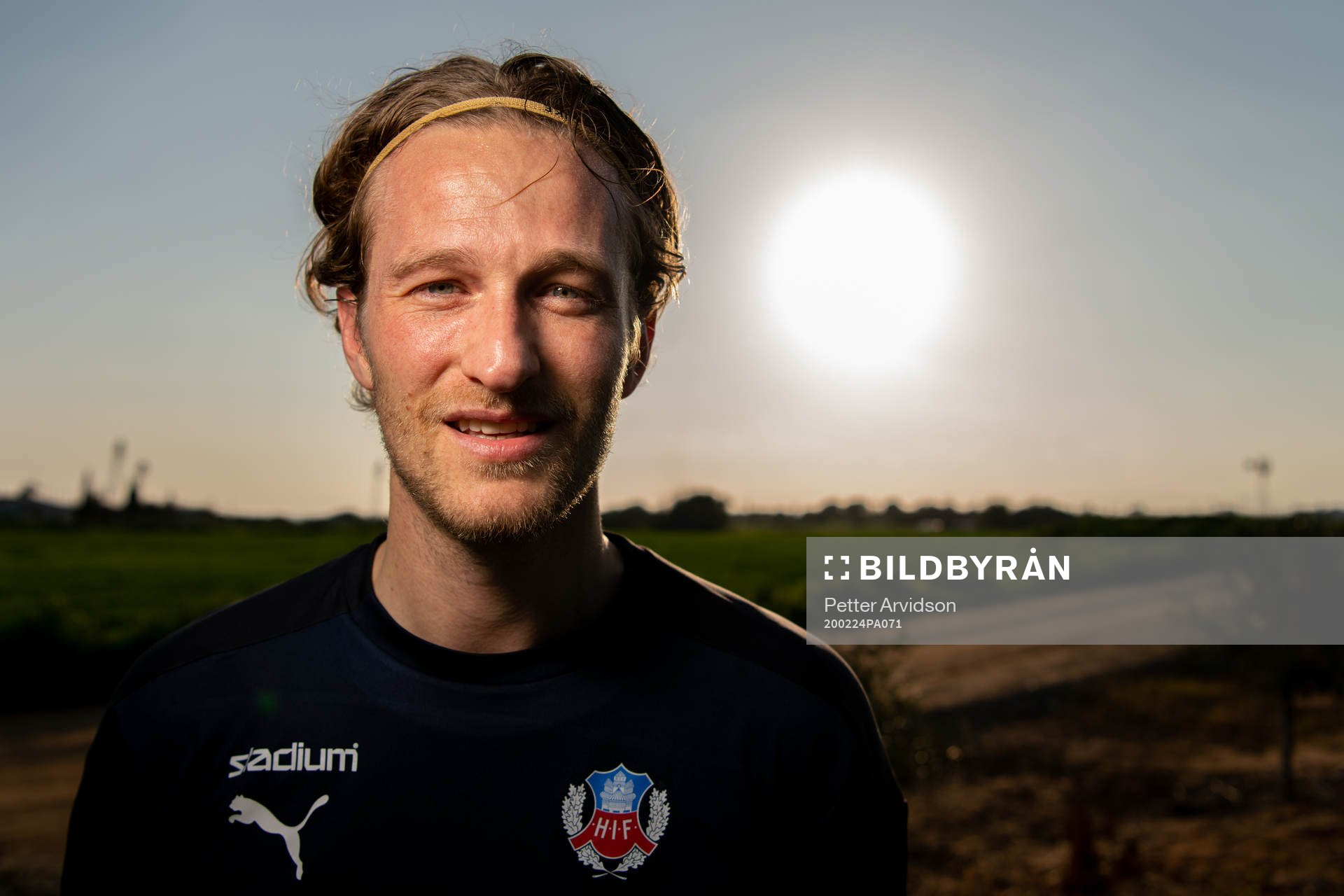 Målvakt Anders Lindegaard poserar för ett porträtt efter en träning med Helsingborg under ett träningsläger den 24 februari 2020 i Ayia Napa.