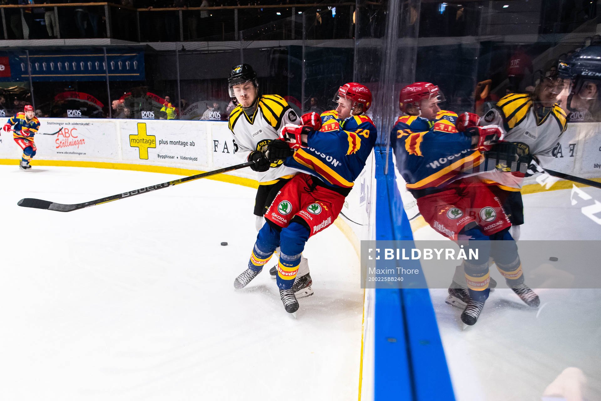 Brynäs Alexander Lindelöf och Djurgårdens Simon Johansson