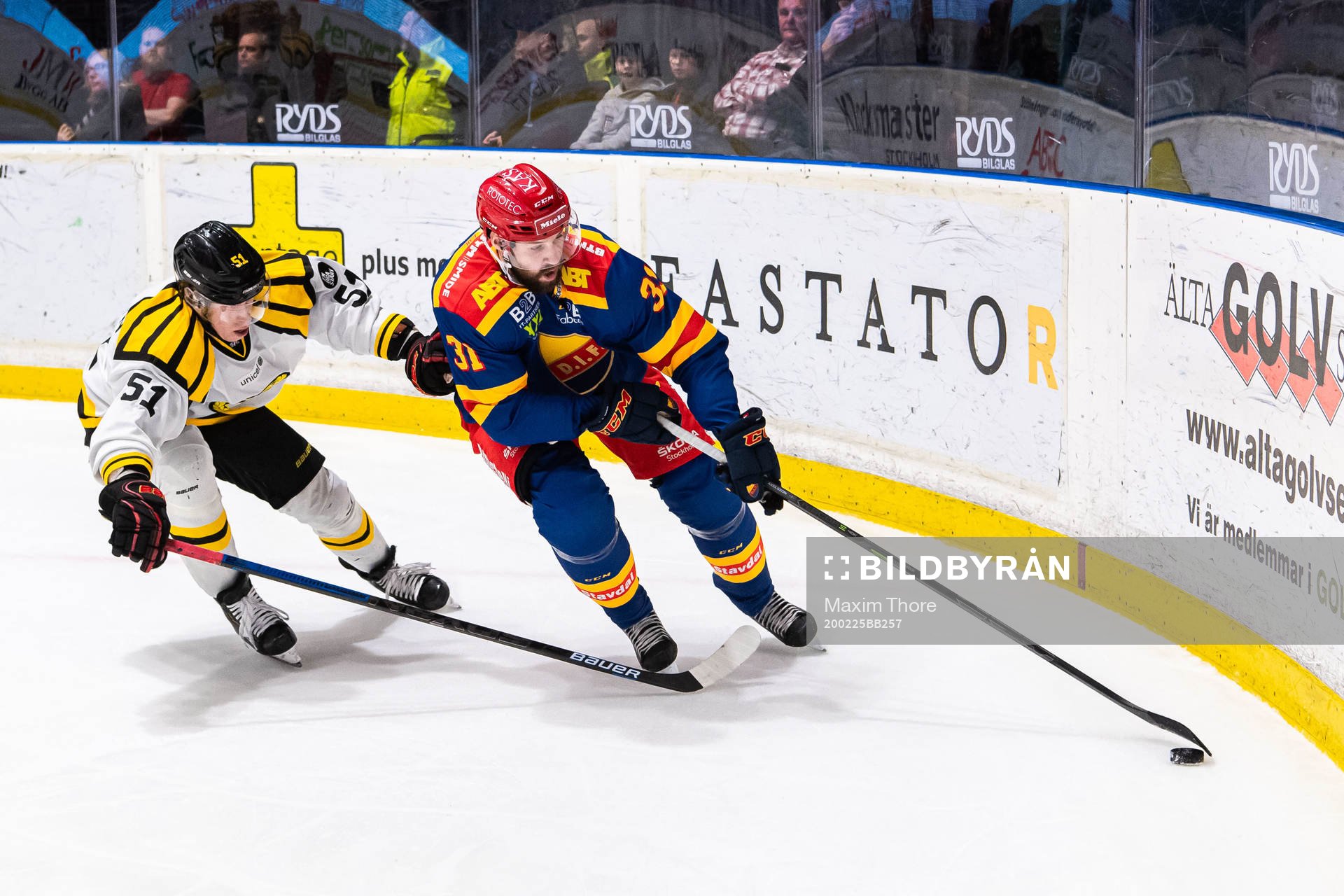 Brynäs Tomi Sallinen och Djurgårdens Dick Axelsson