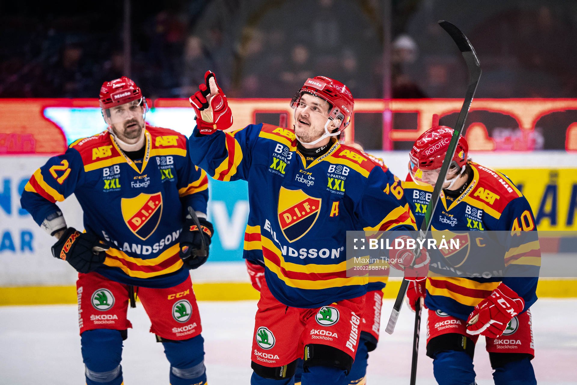 Djurgårdens Marcus Högström jublar
