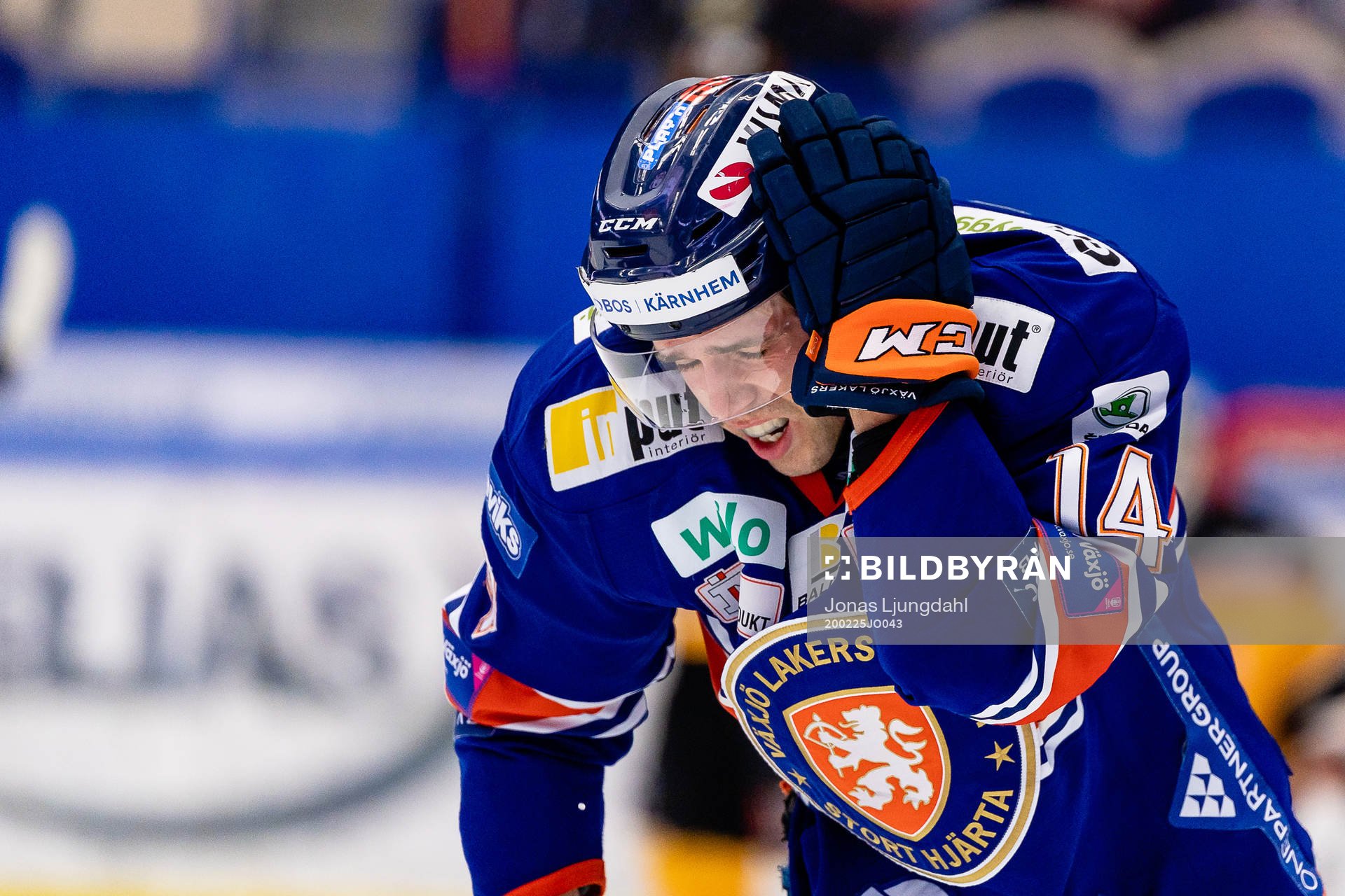 Växjös Emil Pettersson har ont