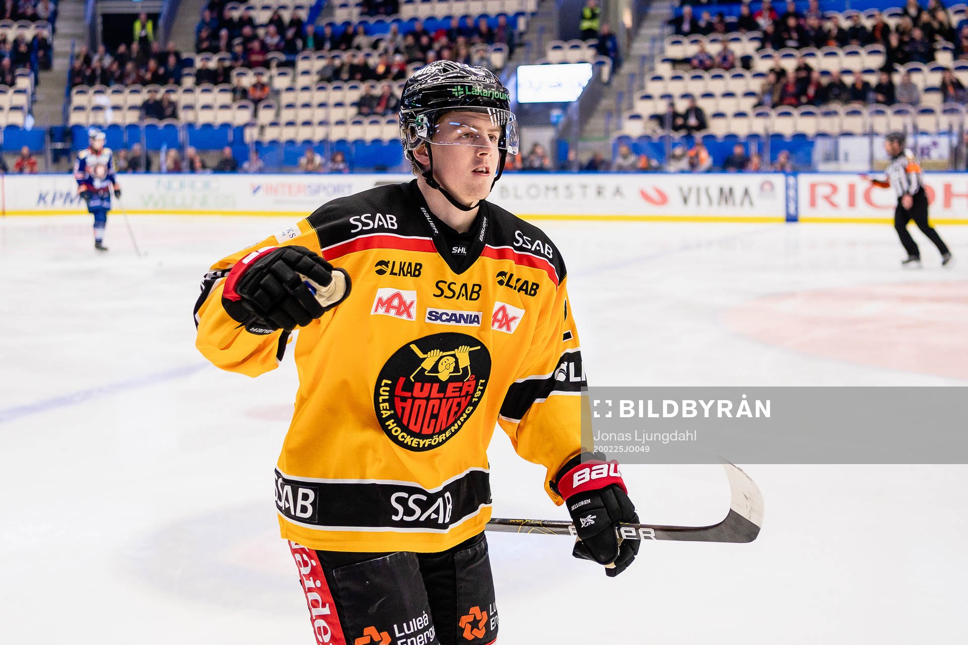 Luleås Jesper Sellgren jublar